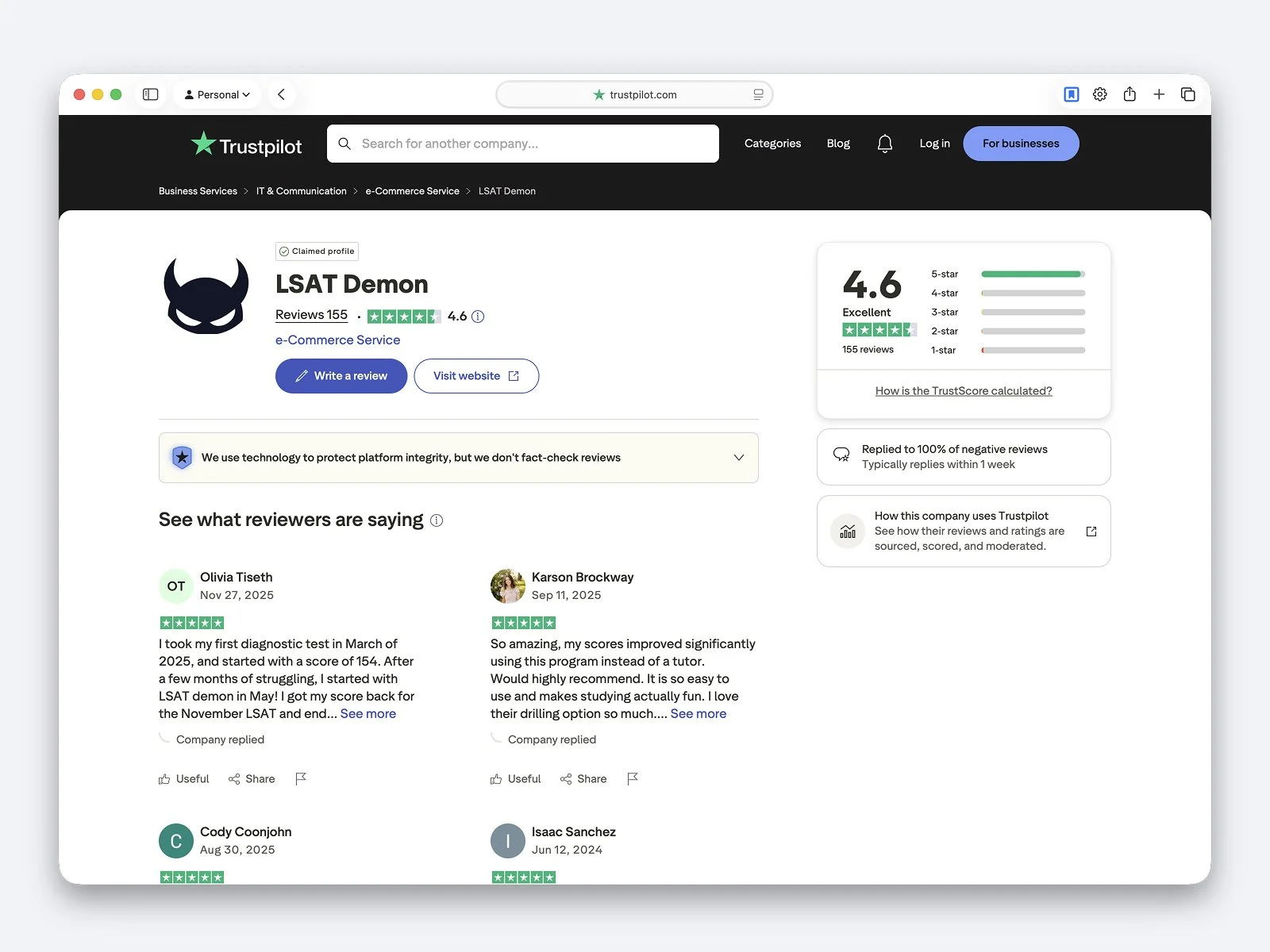 LSAT Demon already had a strong market position and a loyal user base. Every design change had to be careful and discreet: improving the experience for existing users without disrupting the product they already trusted.