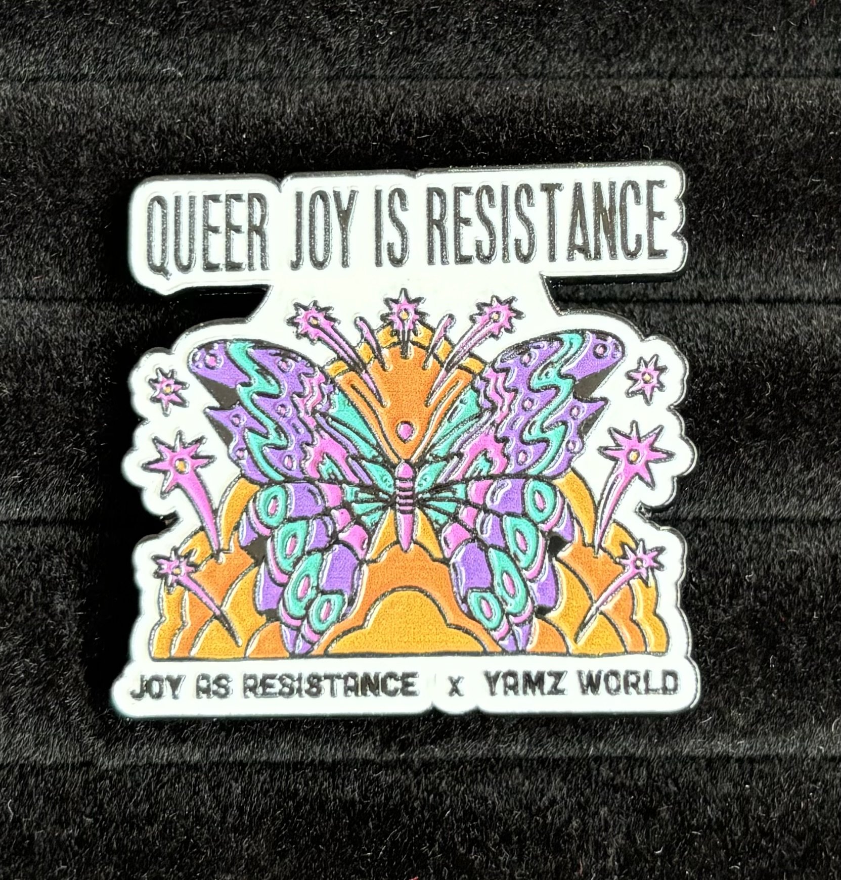 Queer Joy is Resistance Enamel Pin