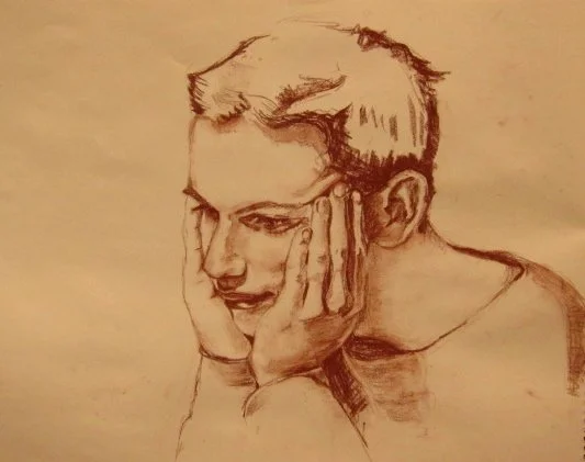 Luke Face in Hands |
10” x 13” |
Conte Crayon on  Paper |
2012