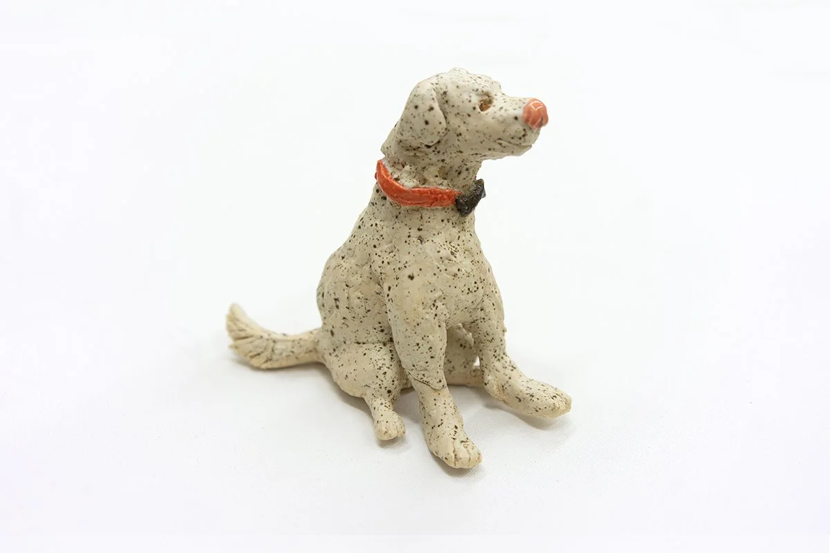 Dog with Bone Collar | 
4.75”H x 3"W x 5.5”D |
$925