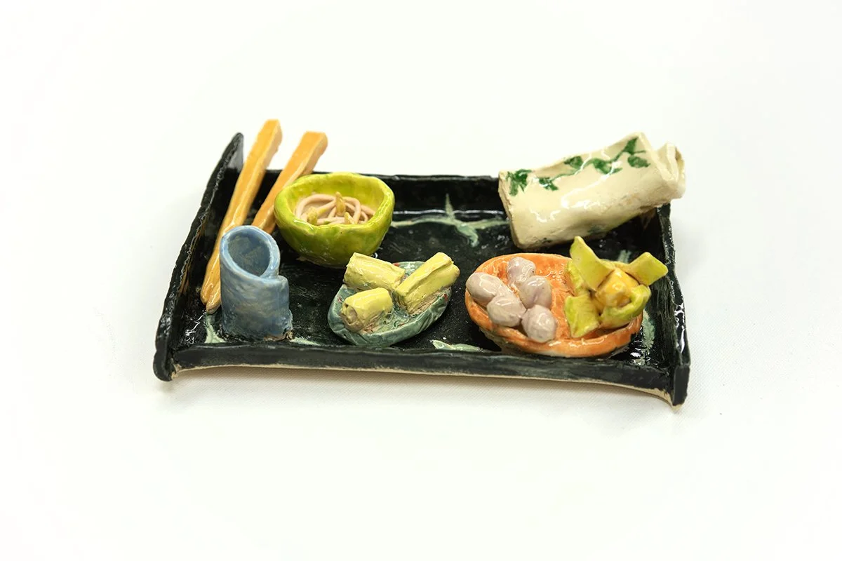 
Vietnamese Lunch | 2"H x 7.25"W x 5.25"D | 
White Stoneware with Glaze |  2026