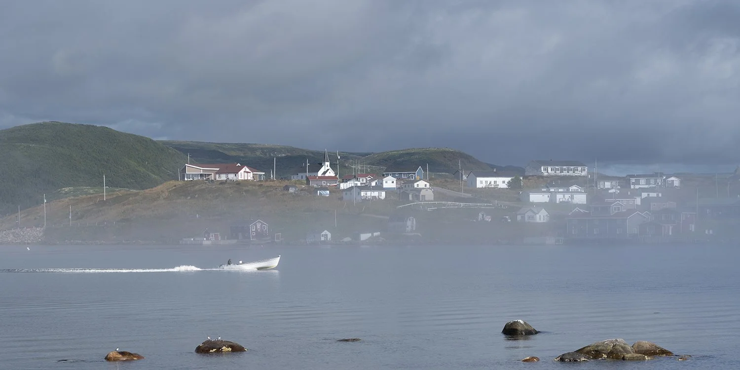 Red Bay, Newfoundland in fog
