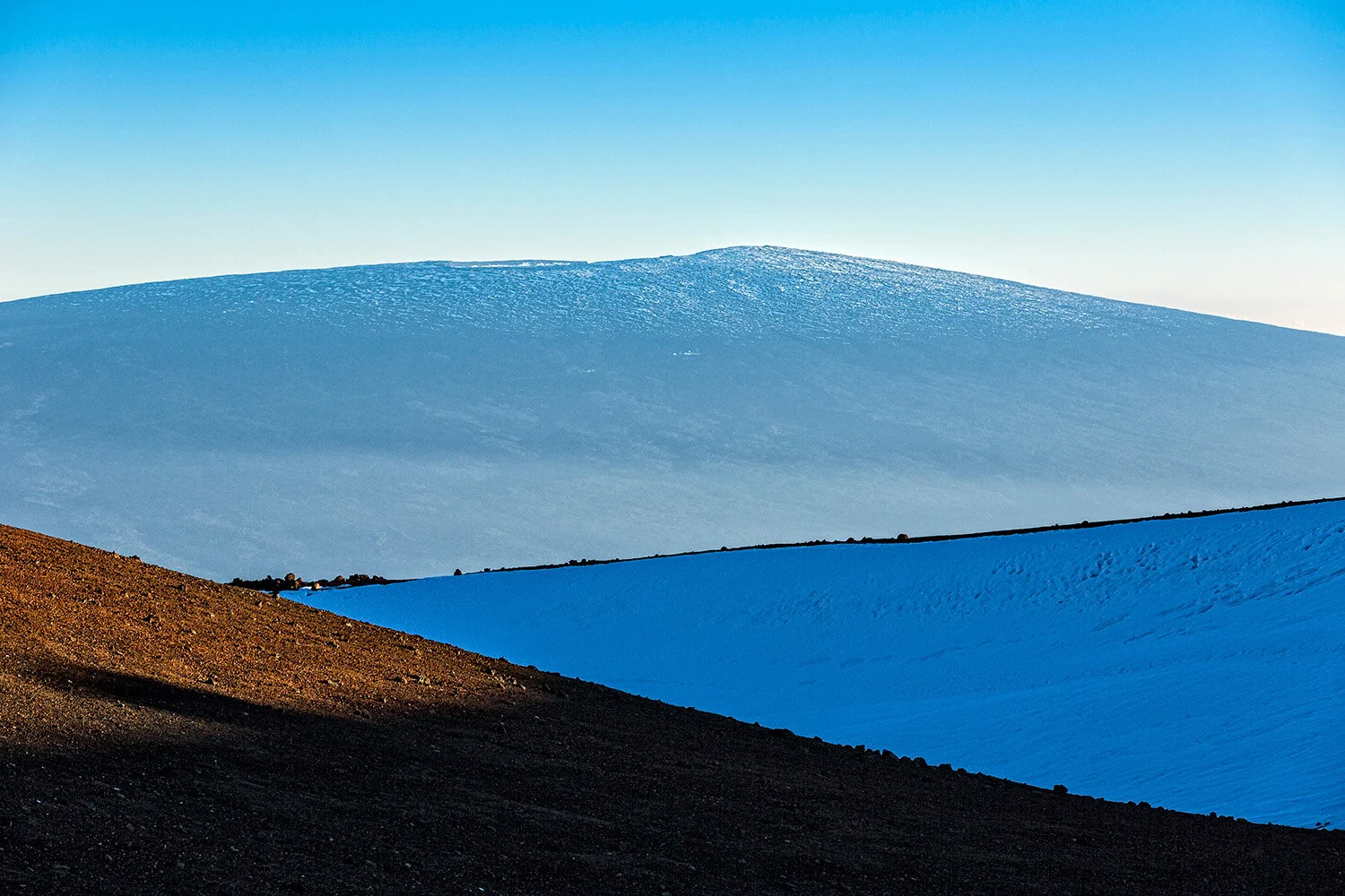  Mauna Loa from summit of Mauna Kea. Part of Mauna Loa Series: 35 Views of Mauna Loa, inspired by 36 Views of Mt. Fuji by Hokusai. 