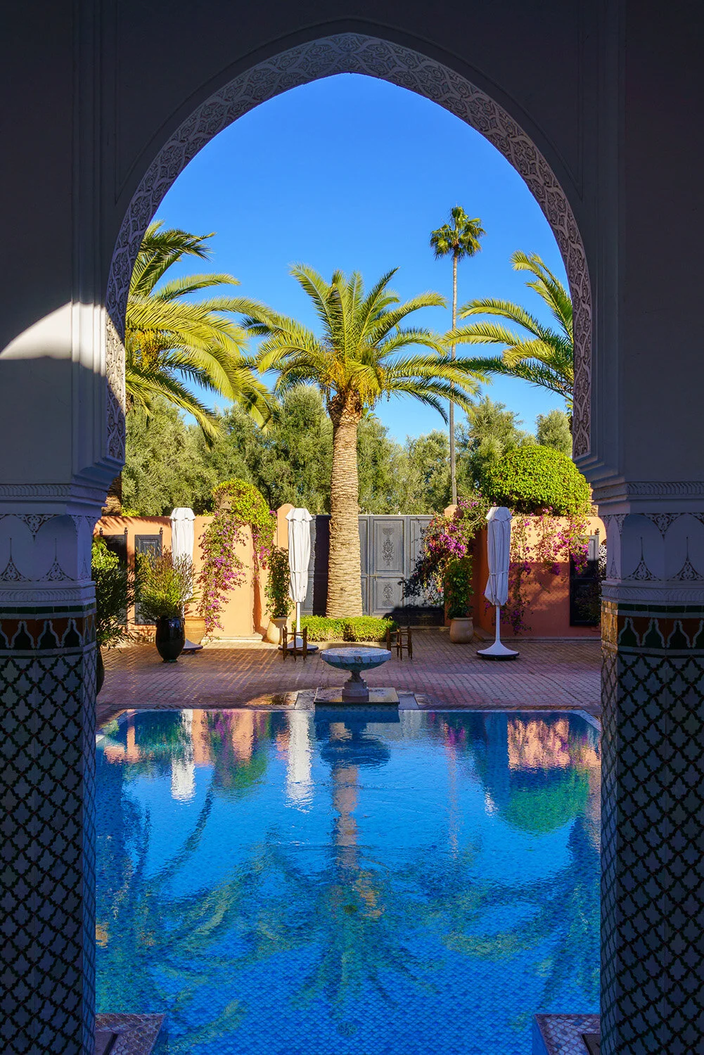  Luxury villa at La Mamounia Hotel and Resort in Marrakech, Morocco. 