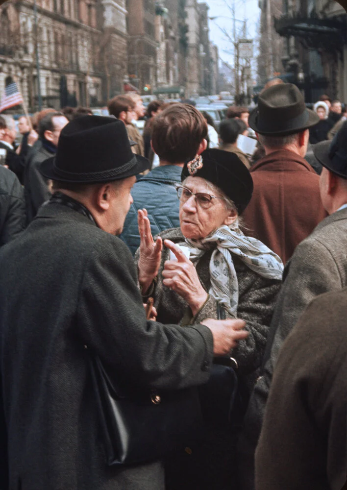 Woman making her point.