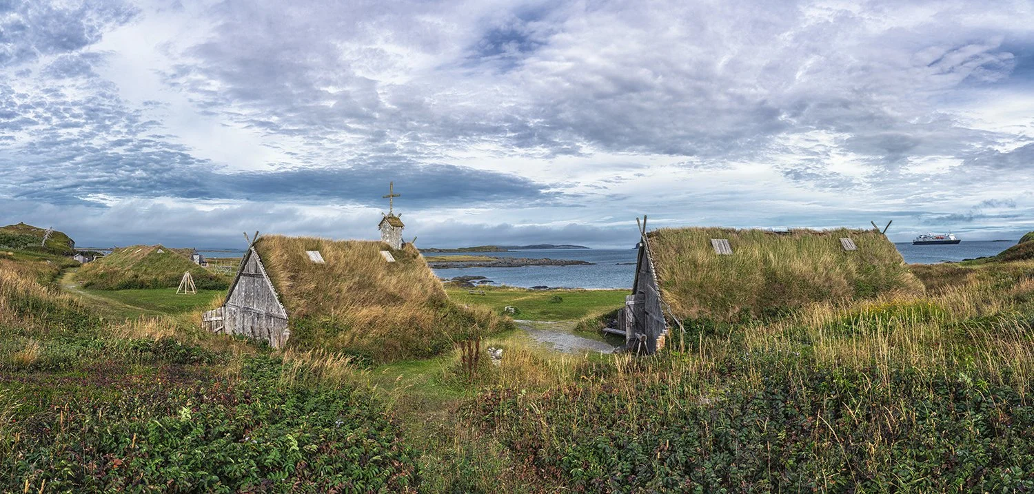 L'Anse Aux Meadows at Norstead a World Heritage site in Newfoundland