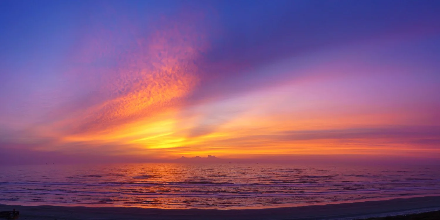 Sunrise on Mustang Island, Texas