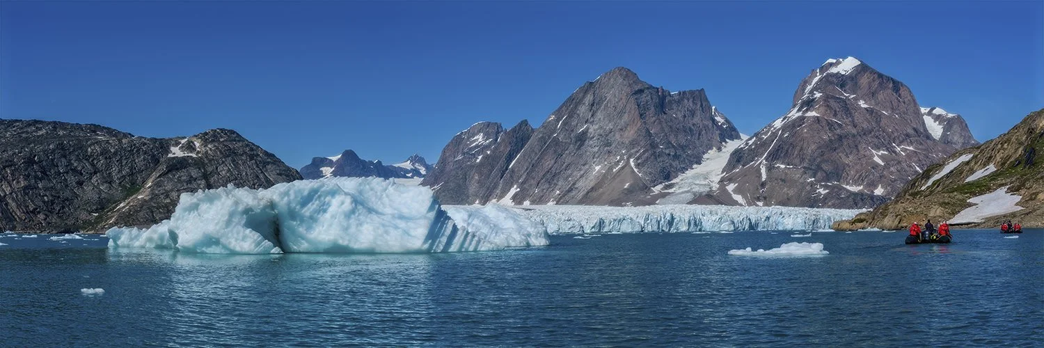 Thrym Glacier in Skjoldungen Fjord on King Frederick VI Coast in SE Greenland