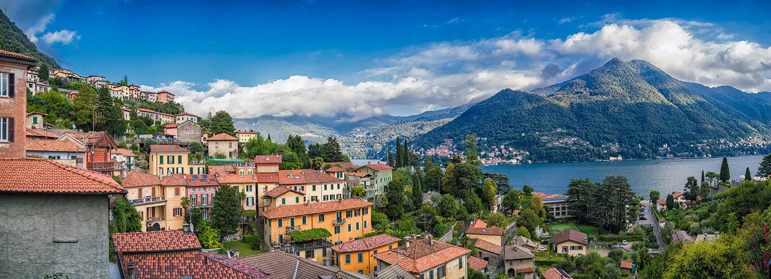 Moltrasio Panorama Above Lake Como, Italy
