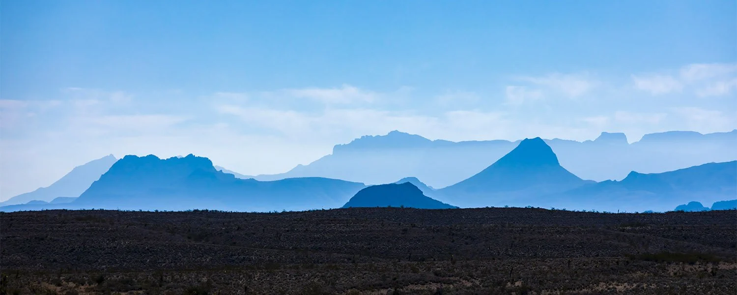 Chisos Mountains in Big Bend NP Texas