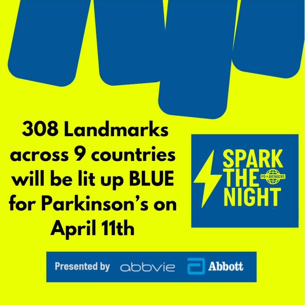 Happy World Parkinson&rsquo;s Day! SPARK THE NIGHT has started! LIVESTREAM is live now on YouTube.com/@pdavengers
In partnership with @abbviecanada @abbvie
@abbottglobal

Tag us in photos of your World Parkinson's Day and Night!
Together, we will end