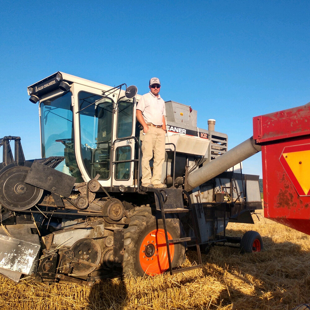 Malted barley harvested in Southwest Virginia