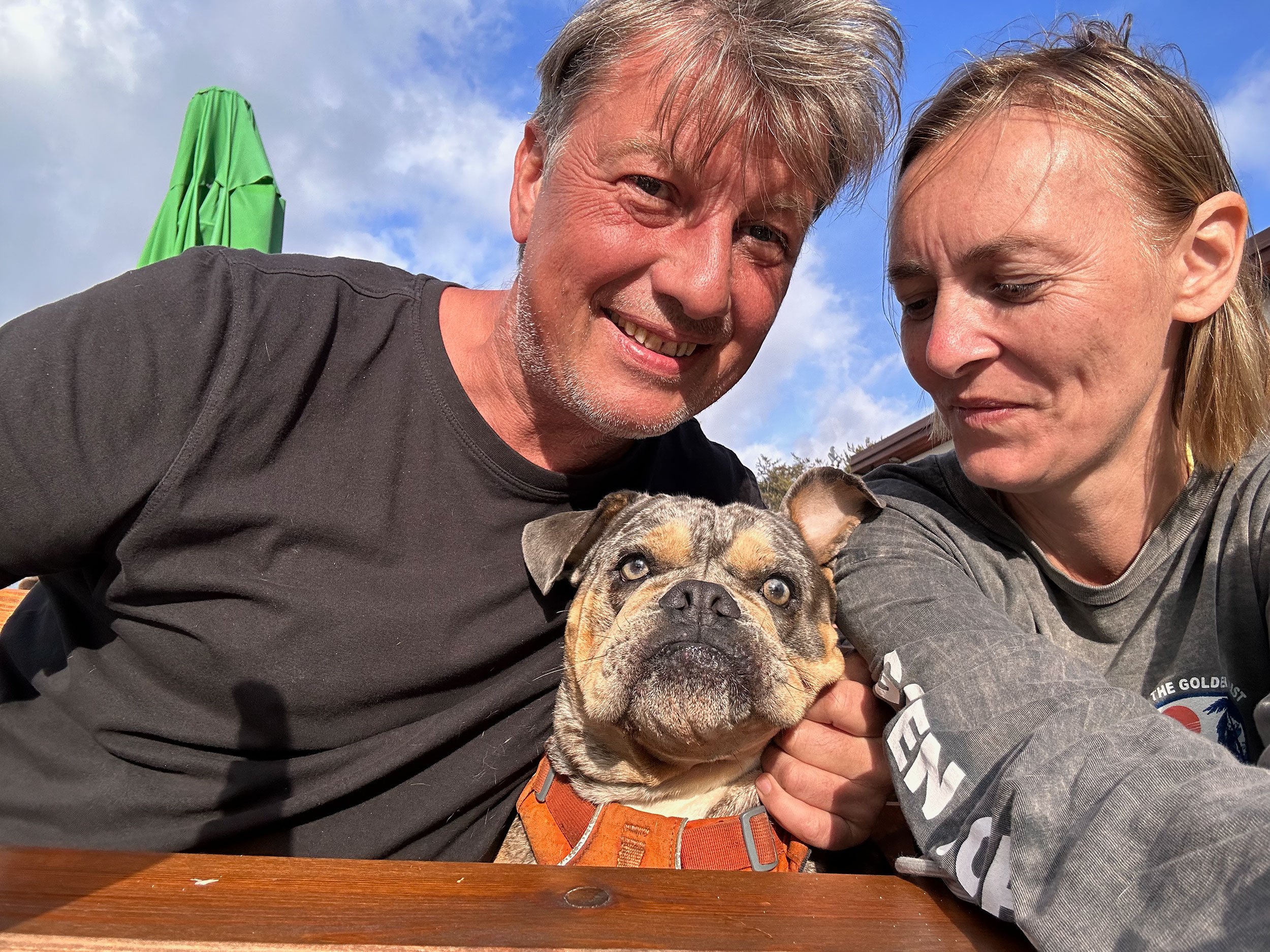 Lutz, Walter und Mila an der polnischen Ostsee