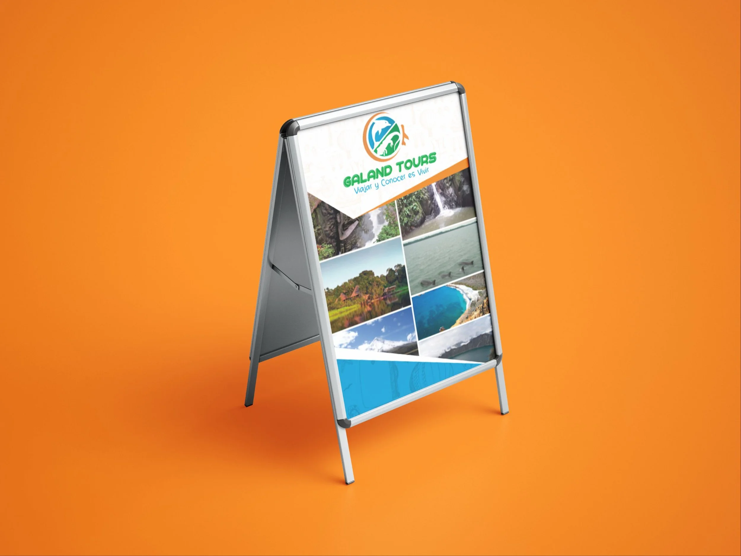 Brand visuals and strategic assets developed for Galand Tours, an ecotourism agency focused on sustainability and authentic travel experiences