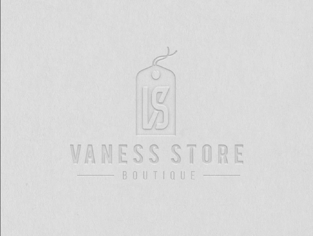 Brand identity applications and visual mockups for Vaness Store, a women’s fashion boutique brand.