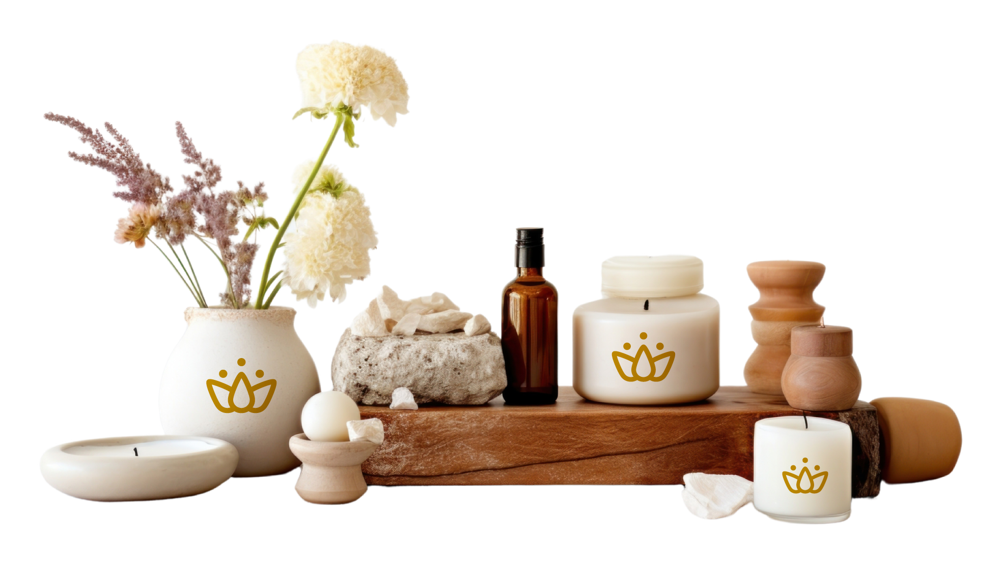 Visual outcomes from a strategic creative project for Mariuxi Carrera, an image, style and spa brand centred on wellness and rejuvenation