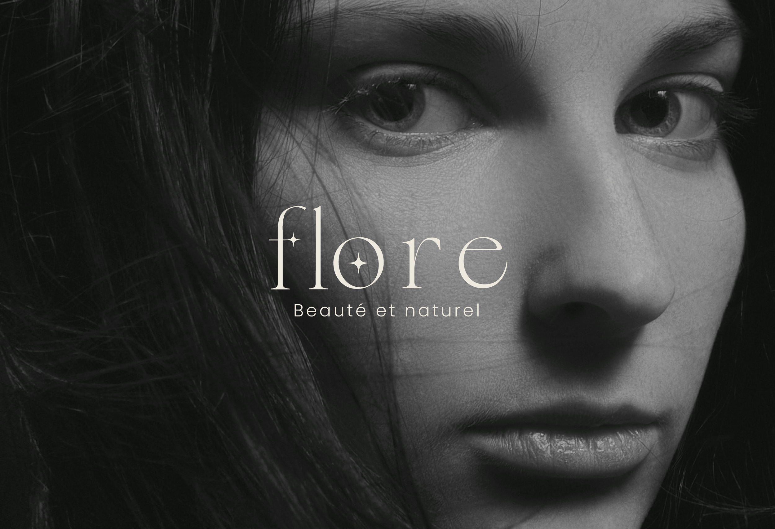 Brand identity and e-commerce design developed for Flore Beauté et Naturel, a botanical skincare brand rooted in natural ingredients and conscious skin wellbeing