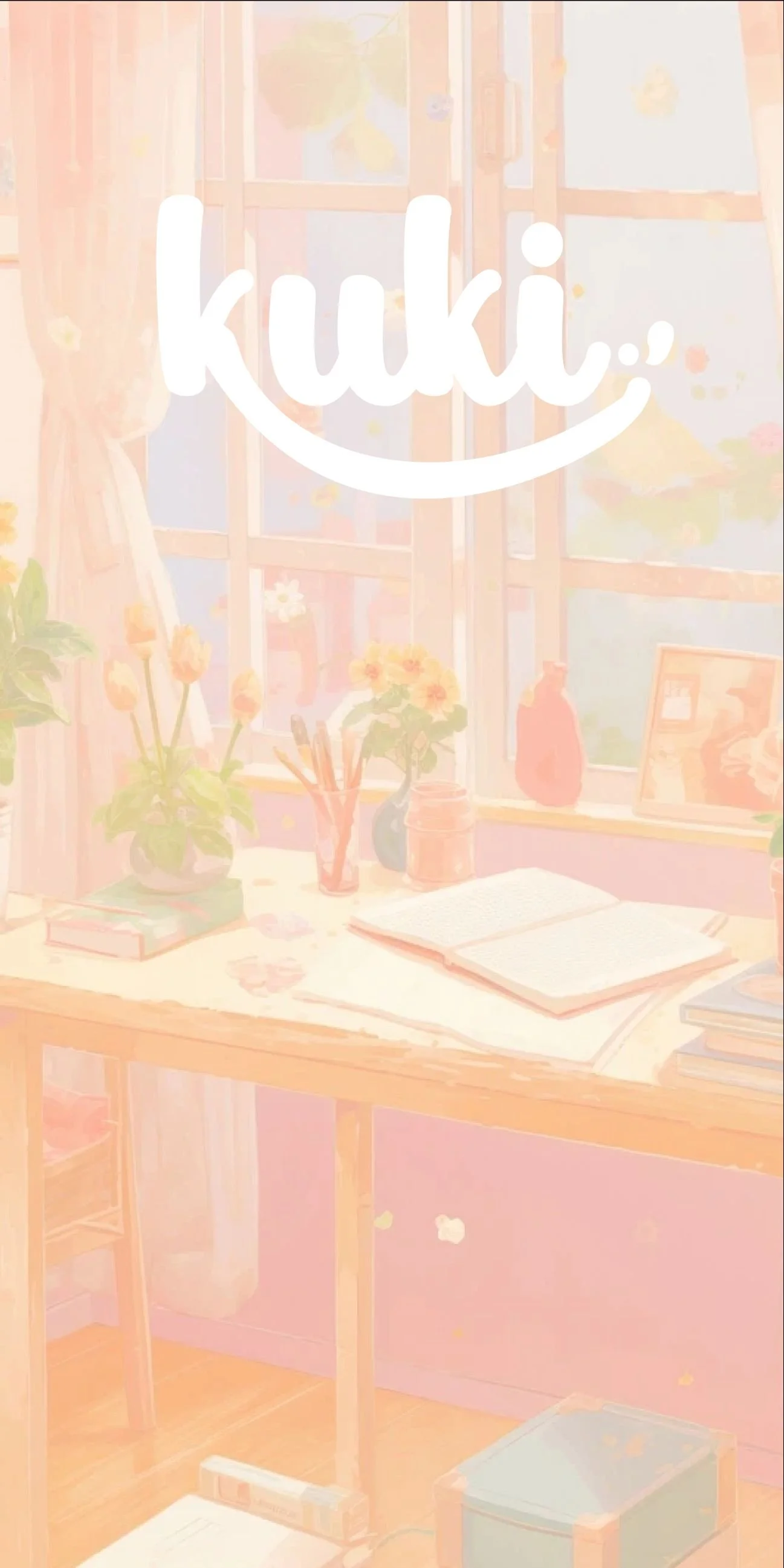 Branding mockups for KUKI, highlighting Clarity Audit, Branding Kit, and 1:1 Mentoring for organised and harmonious study spaces