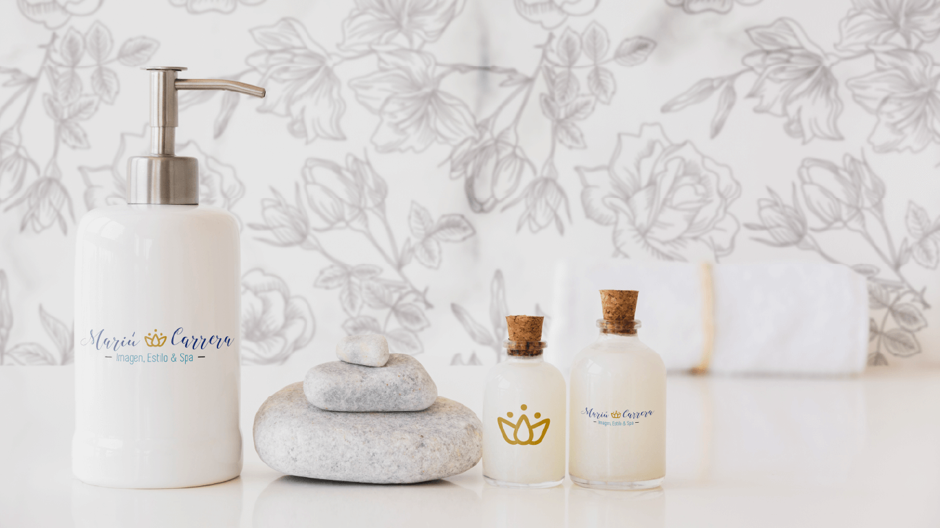 Visual outcomes from a strategic creative project for Mariuxi Carrera, an image, style and spa brand centred on wellness and rejuvenation