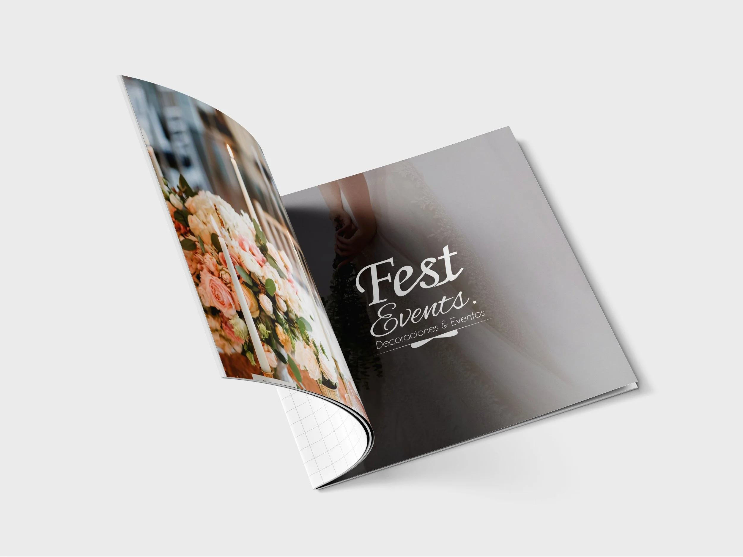 Visual outcomes from a strategic creative project for Fest Events, a luxury wedding and event styling brand
