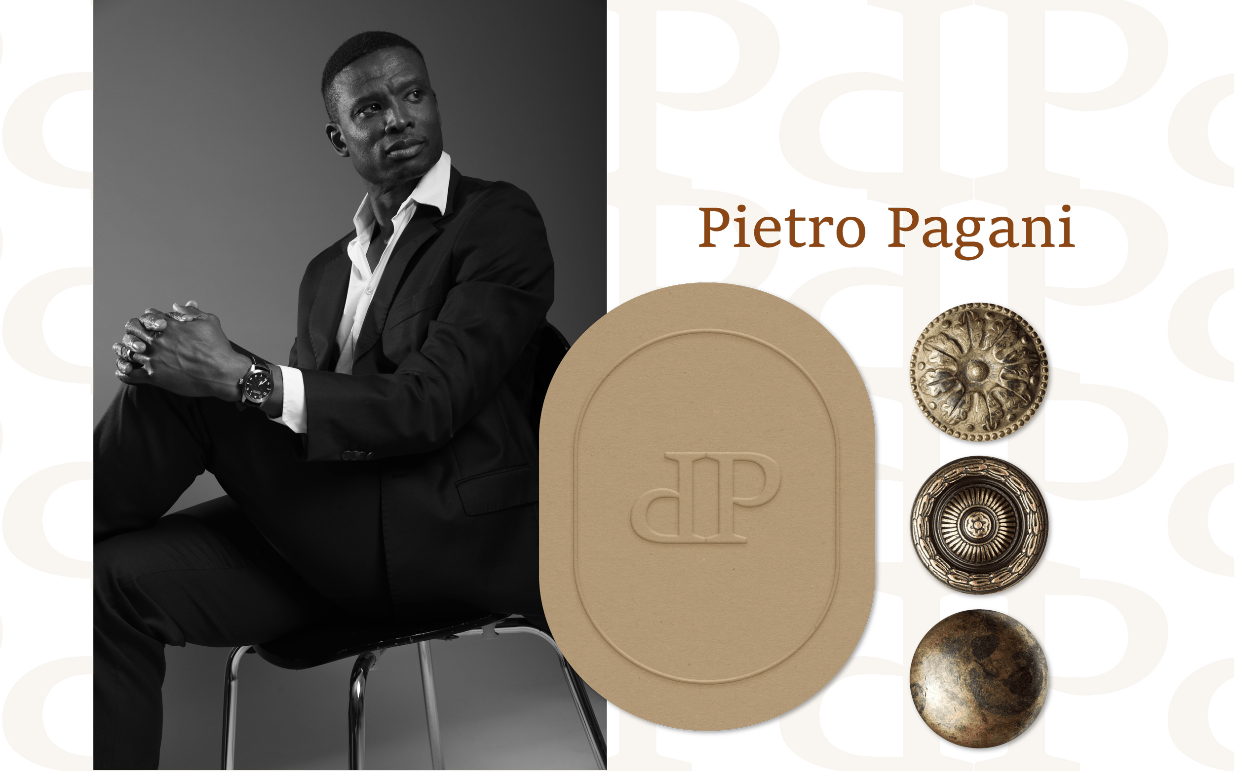 Brand visuals and digital assets created for Pietro Pagani, an Italian haute couture tailor specialising in made-to-measure craftsmanship
