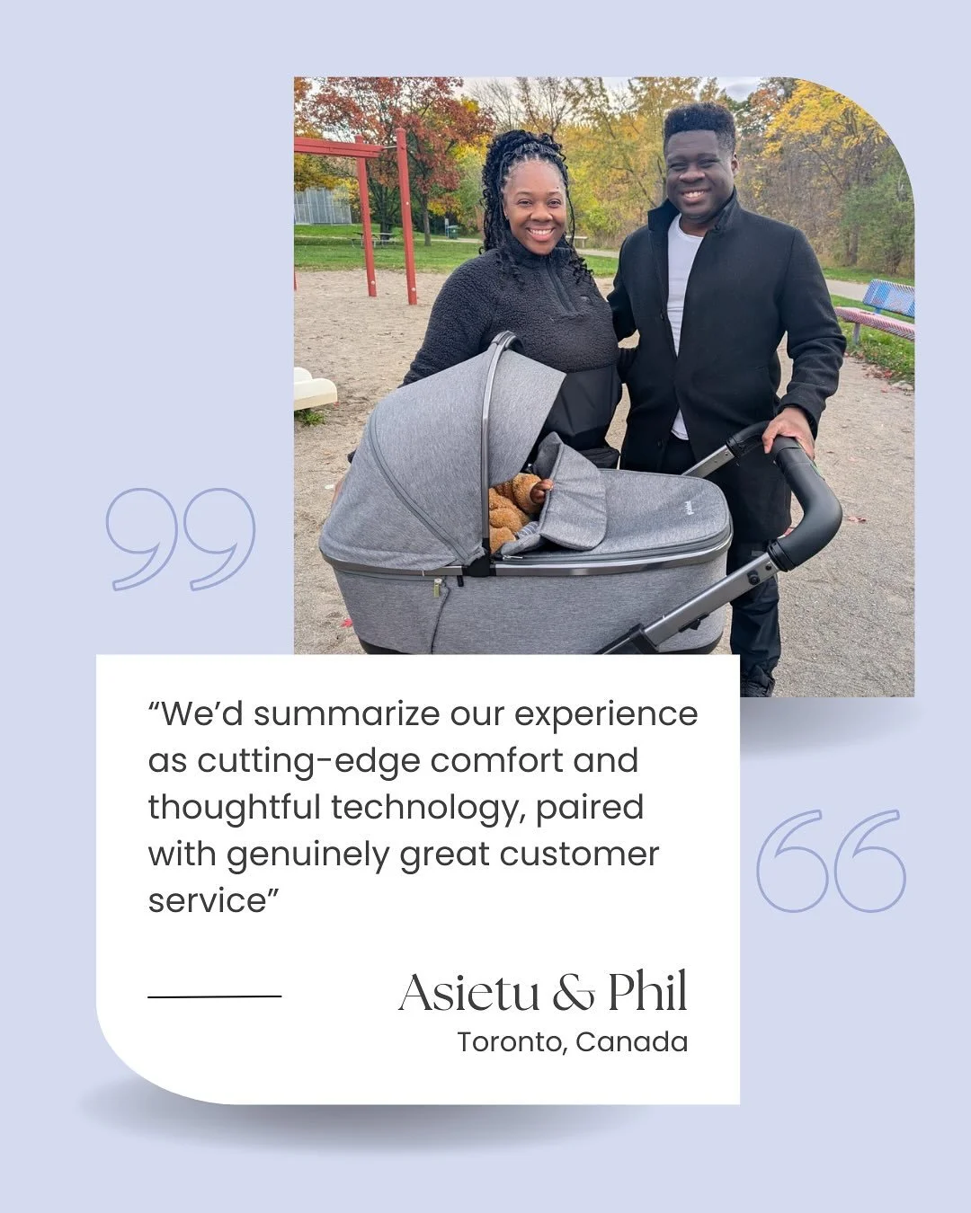 Aren&rsquo;t they cute? We love getting feedback from our customers - hear about what they love most and how they use their Gl&uuml;xkind stroller to keep baby AND parents comfortable, happy and safe. Read they full story on our blog in the &bdquo;sm