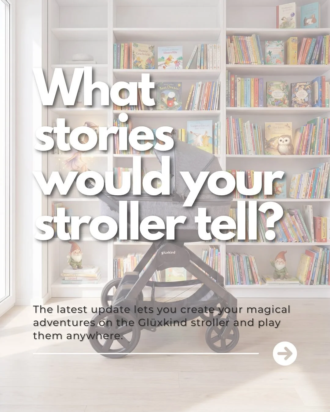 Bringing your white noise machine on a walk is one thing - having your stroller tell your baby stories in your voice, is next level. We made it happen. After the last upgrade, our Gl&uuml;xkind users are now able to record their favourite stories on 