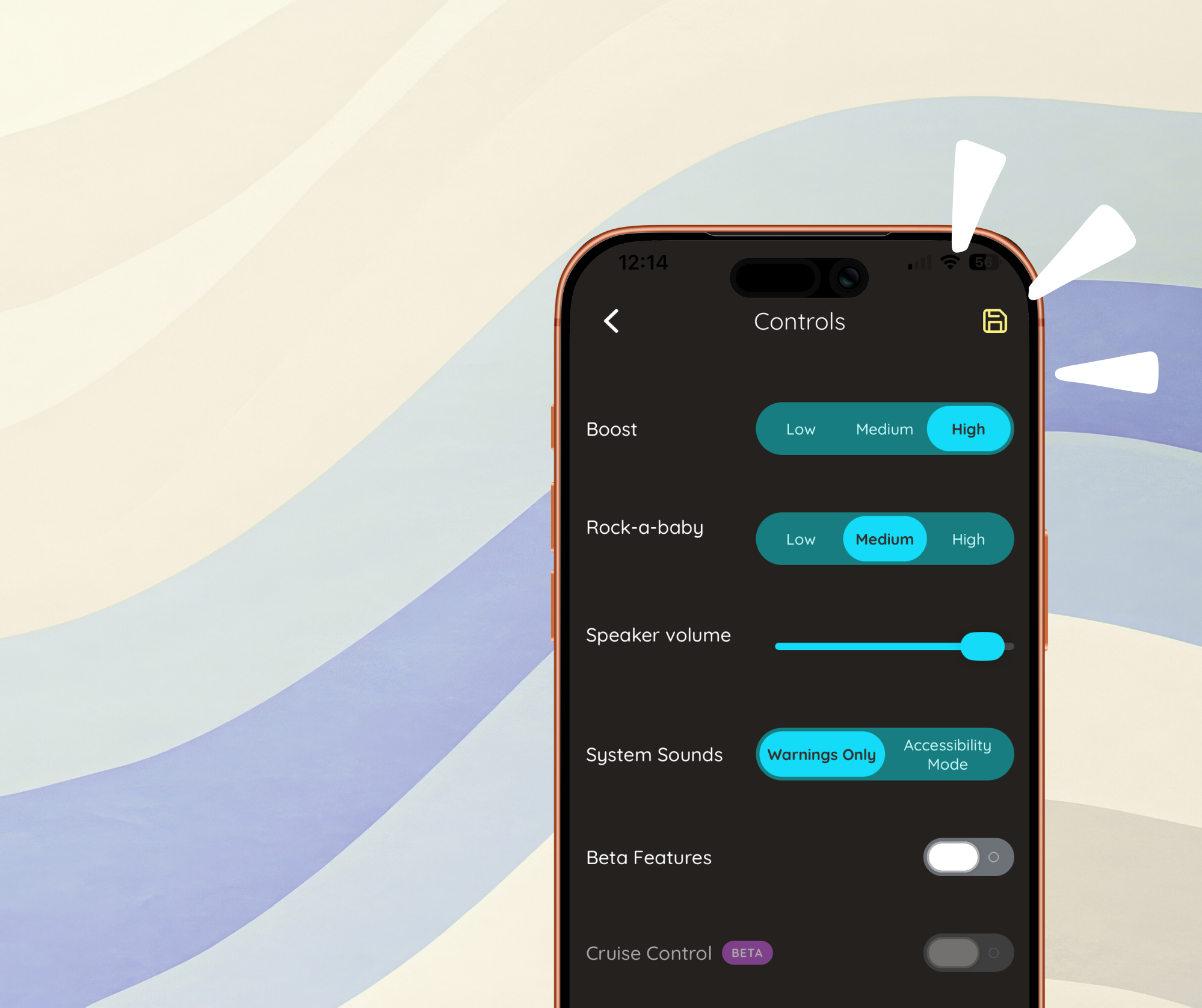 Safe your preference settings