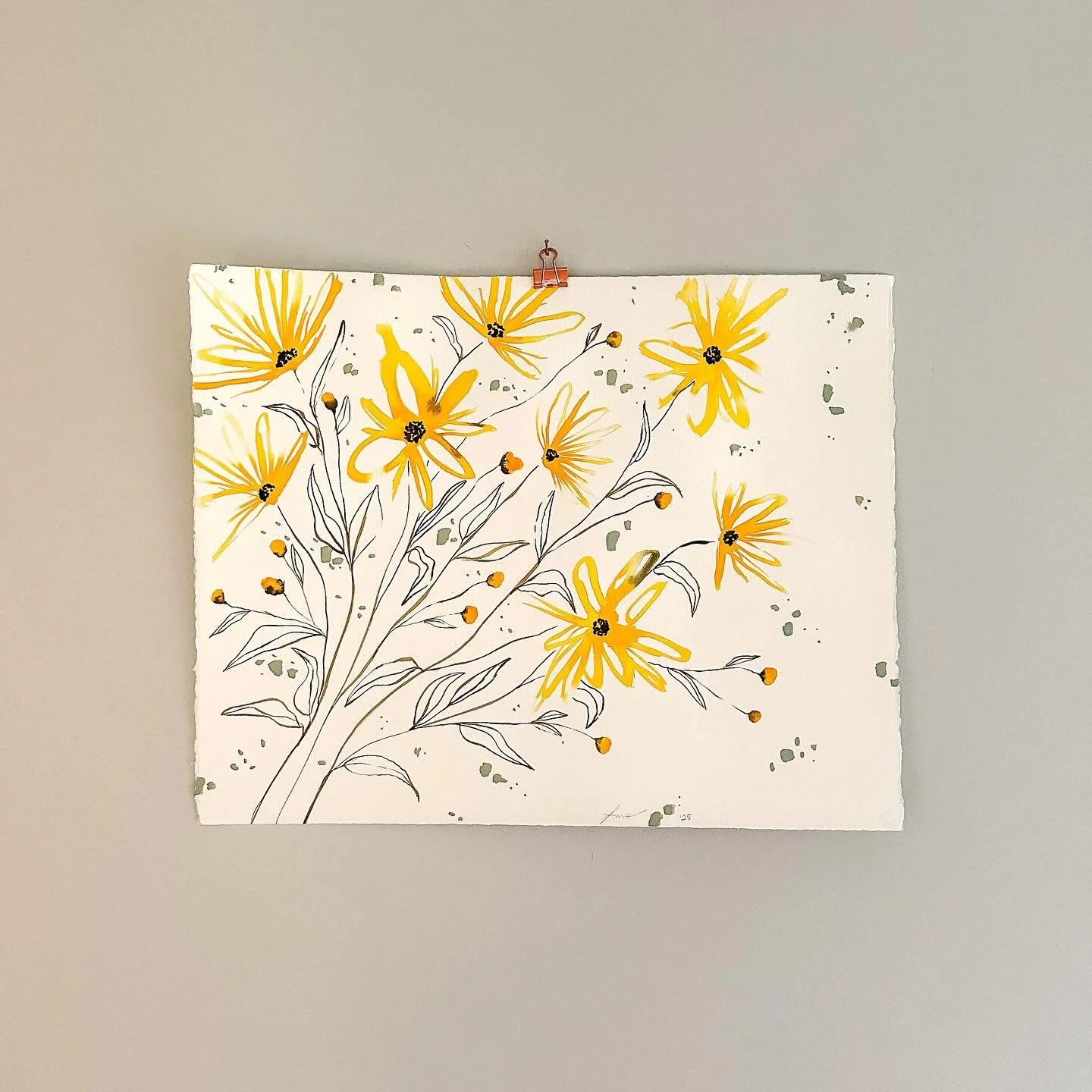 Coming next week! Eek! 

16x20 watercolor + acrylic ink on French paper with deckled edges ✨