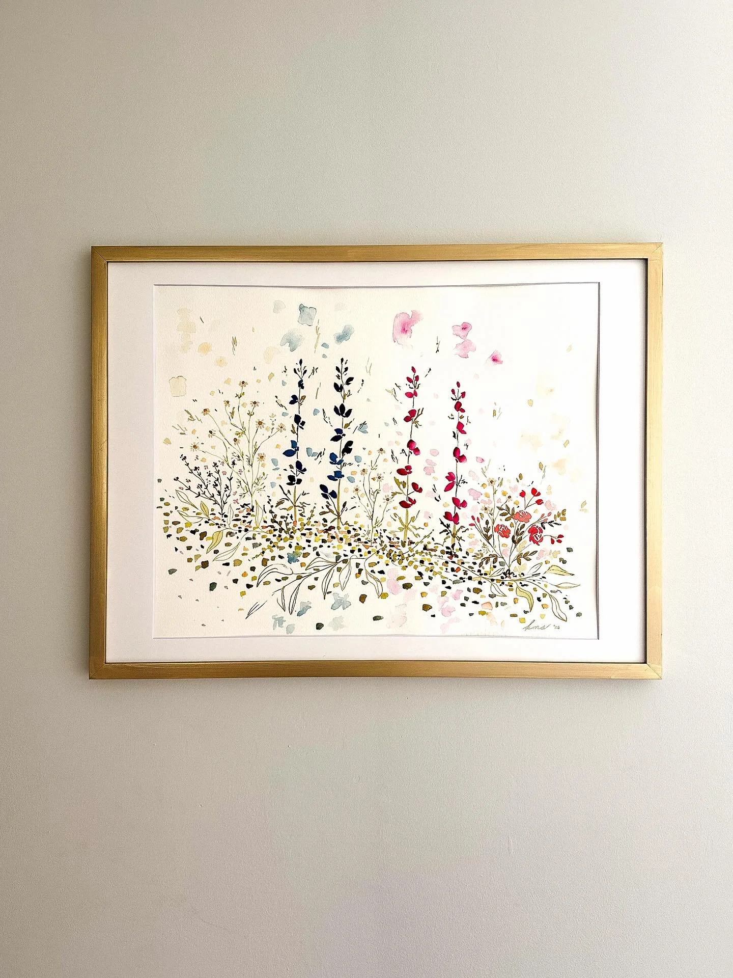 Wild Homegrown Gardens No. 4  16&rdquo;x20&rdquo;

Unframed - DM me for matting/framing options!

Available now on my website ✨

#wildflowers #wildenergy #floralart