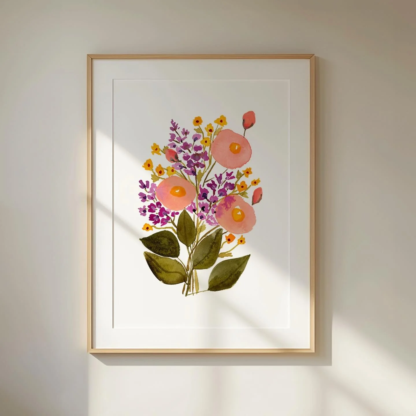 Pretty florals for your feed ✨

#watercolorflorals #gouacheonpaper #gouacheflorals #printclub #mailclub