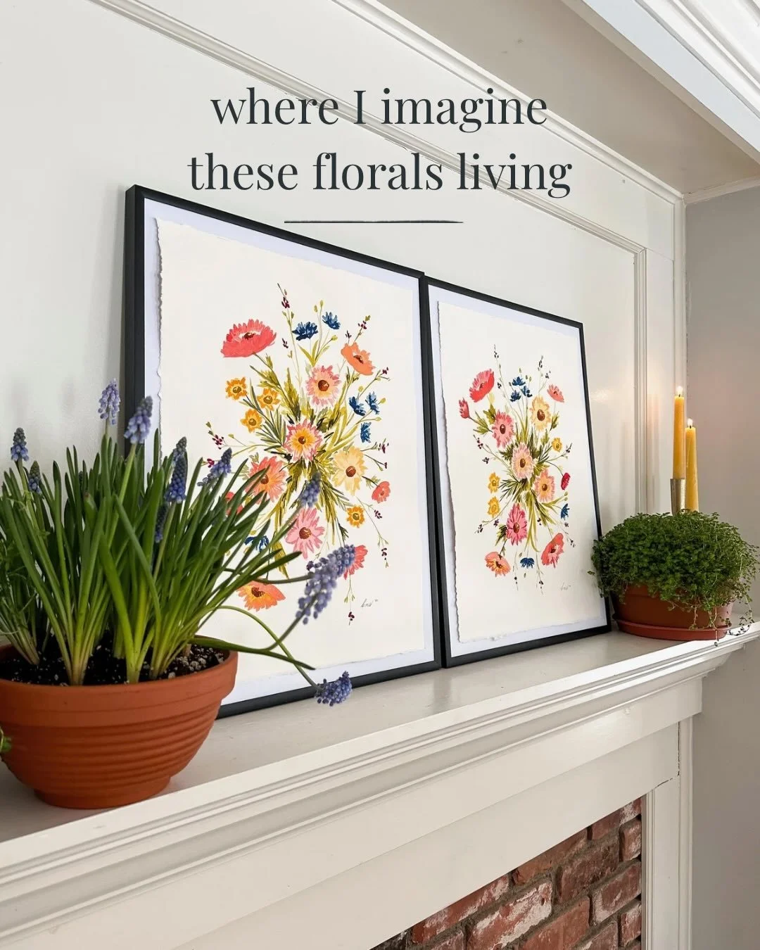 Just add florals to bring your favorite space alive and connected to nature ✨