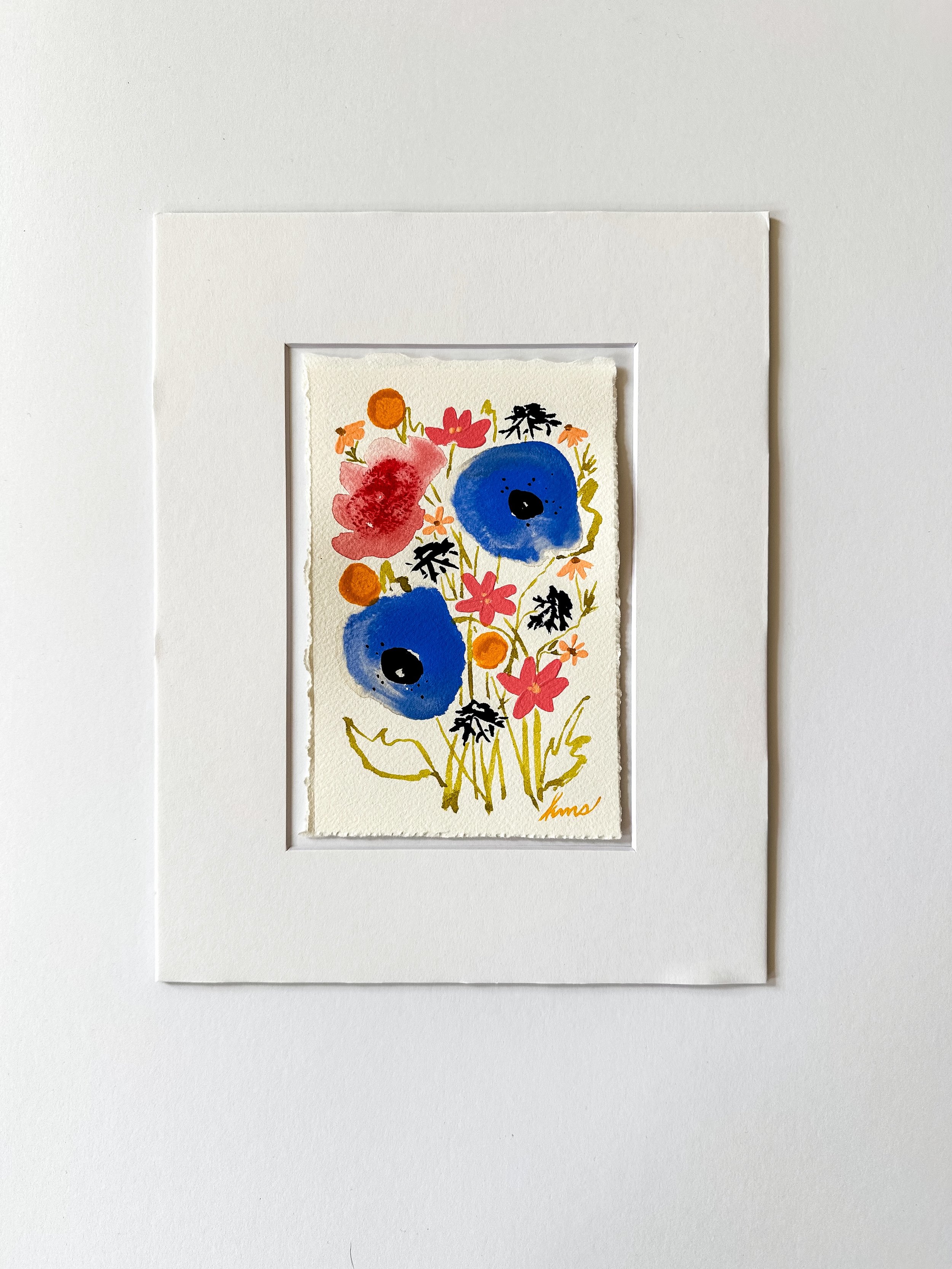 Mini Florals - Ultramarine Blue