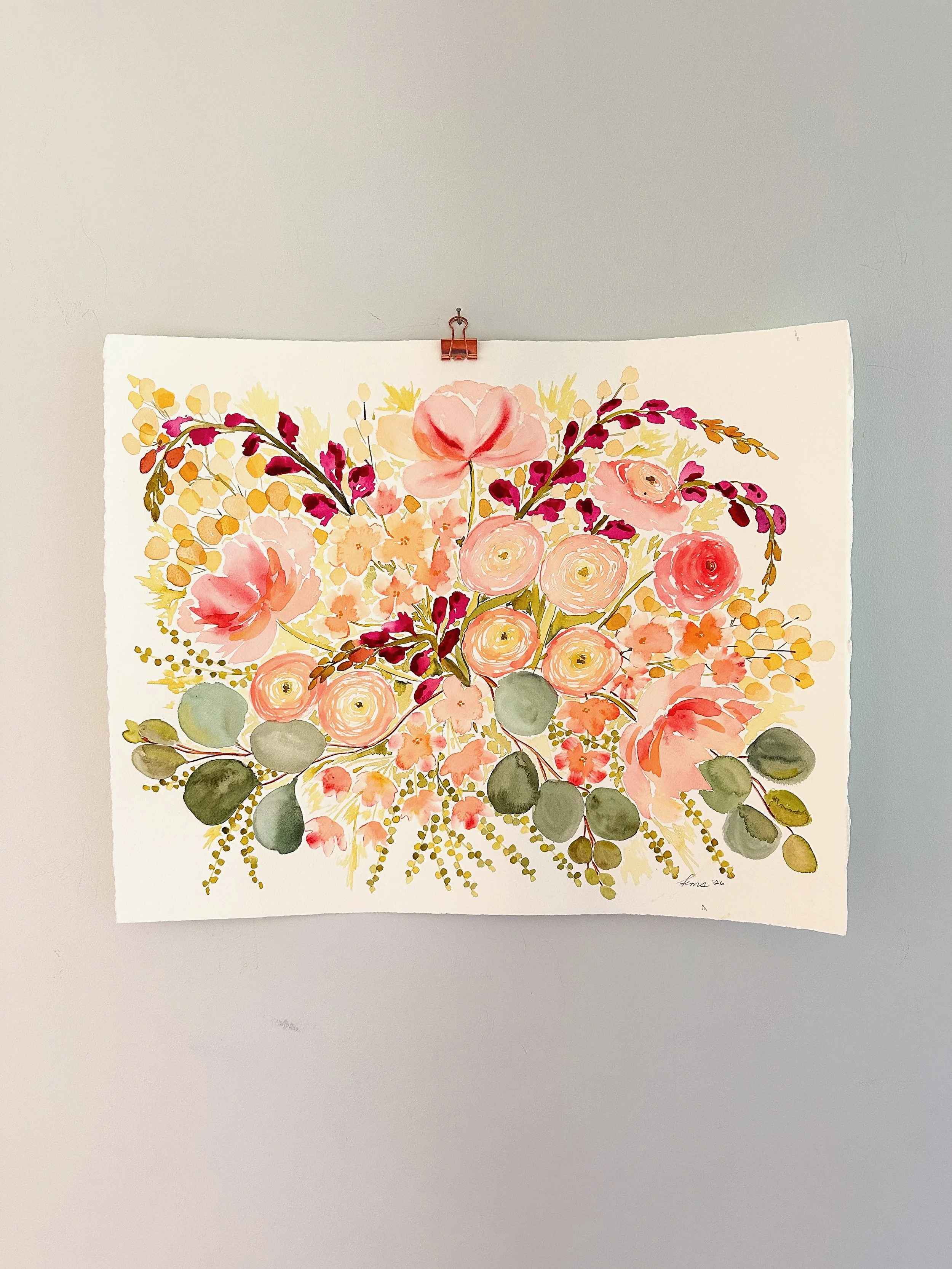 Floral Study (horizontal) - 16 x 20 unframed