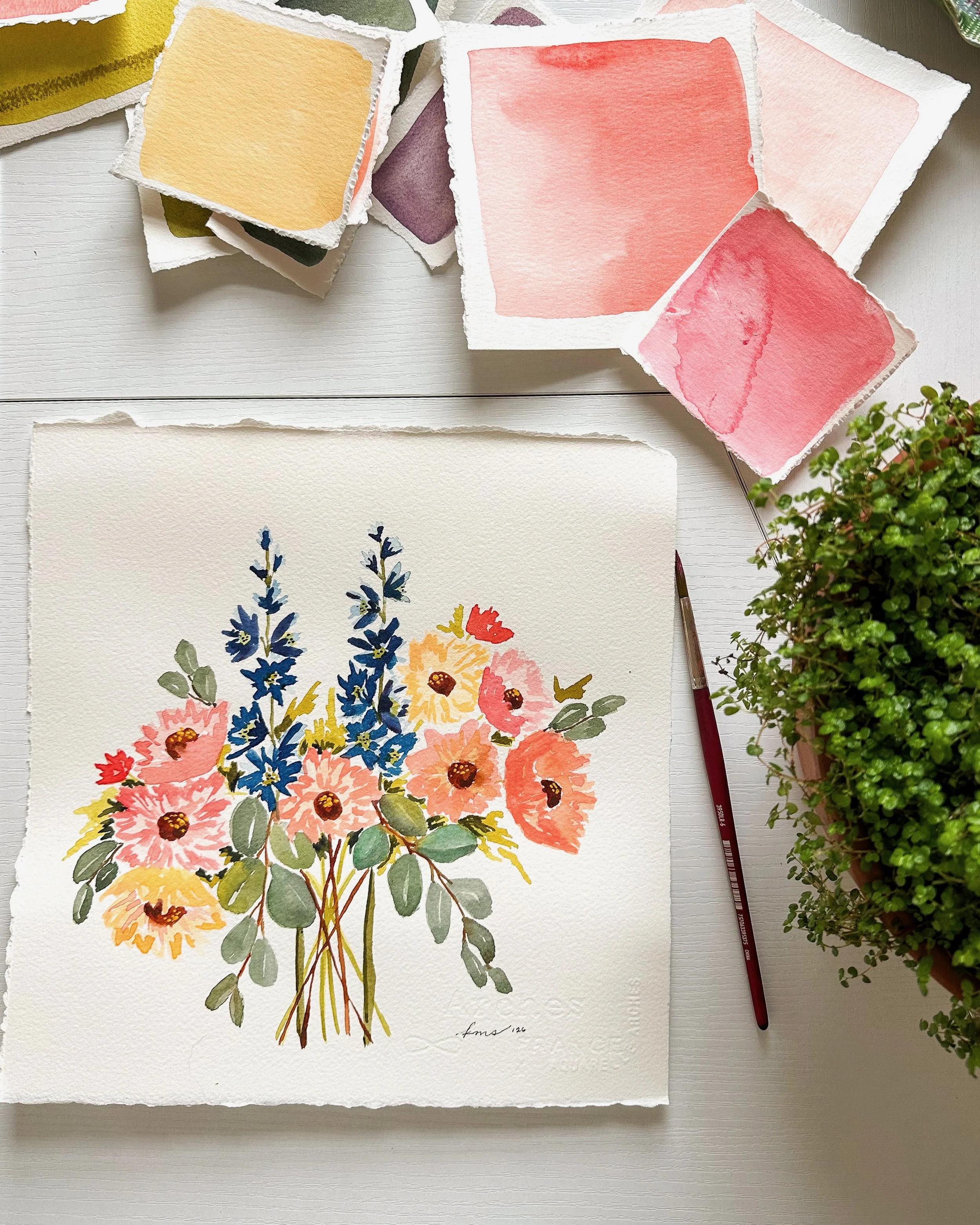 joyful garden bouquet flatlay.jpeg