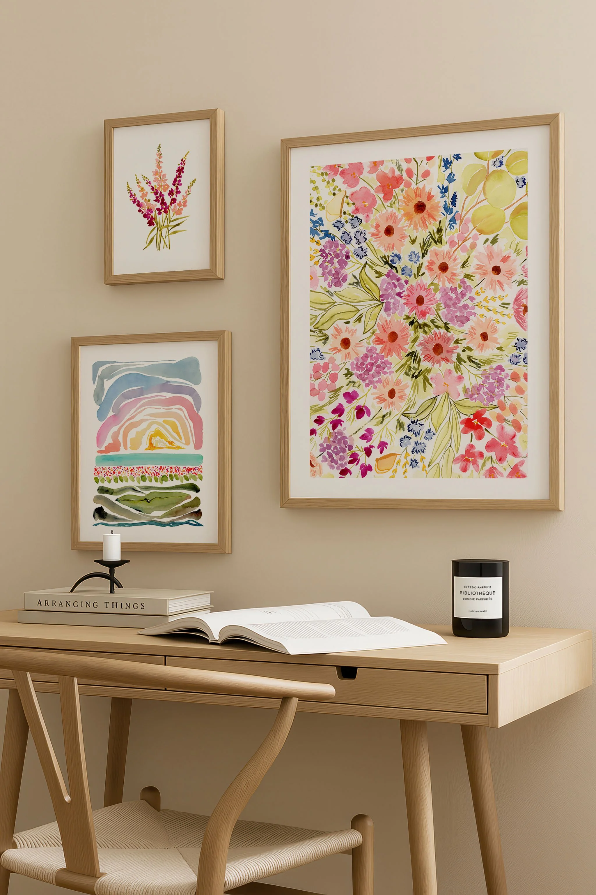 The Nature-Curated Gallery Wall  - Set of Three Prints