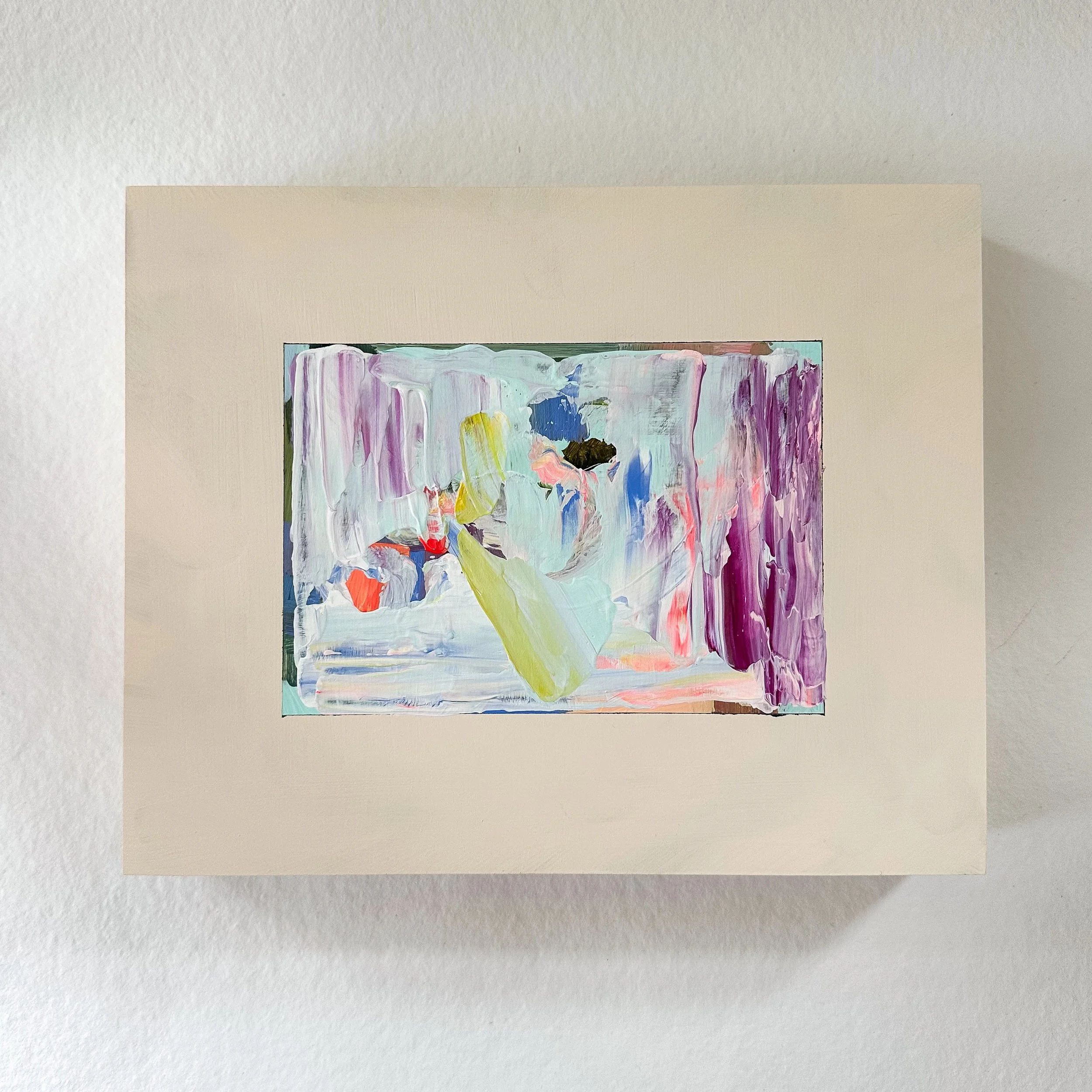 The Birthday Abstract 2024 - 8" x 10" on wood panel unframed