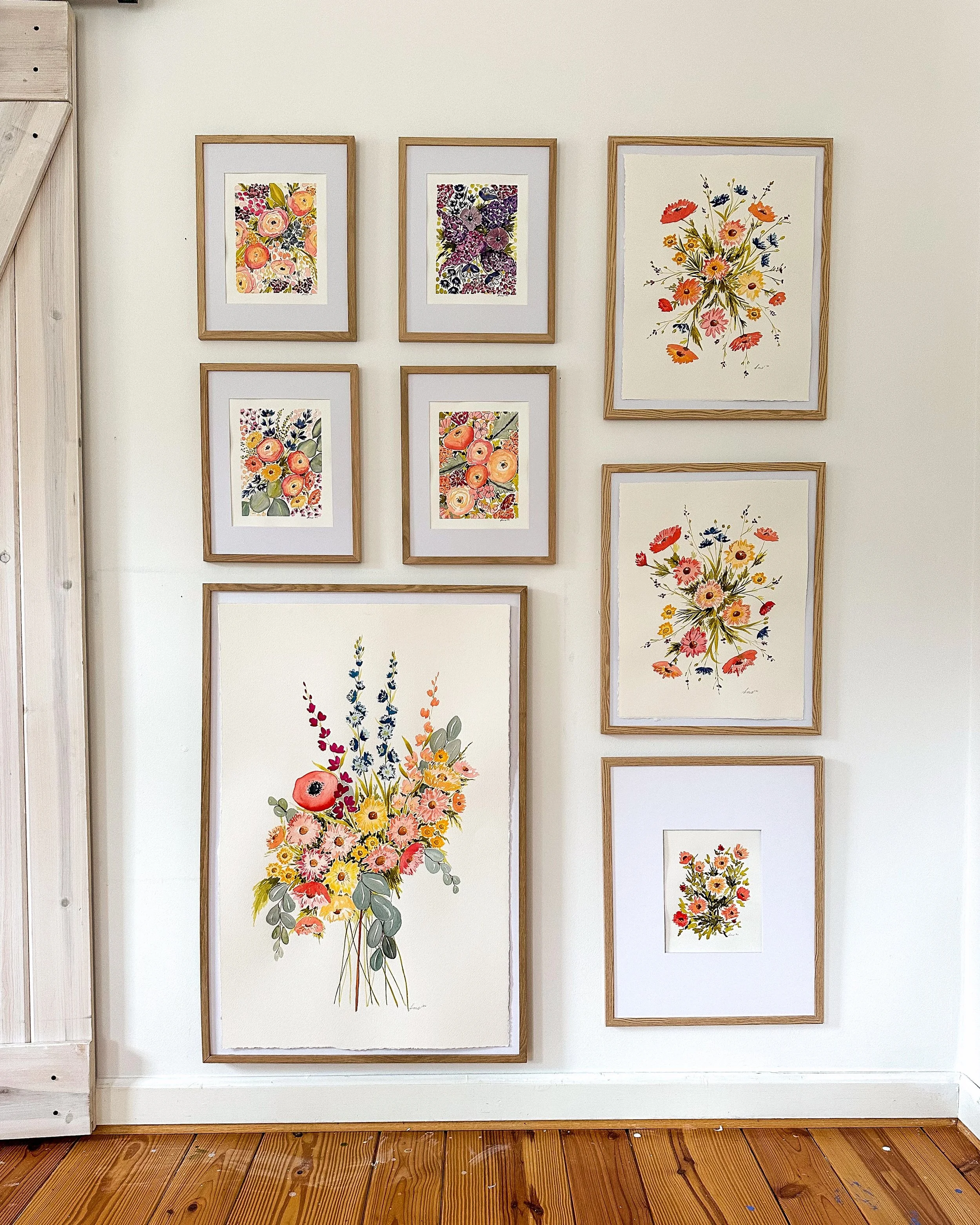 wild revival original painting collection framed in studio.jpeg