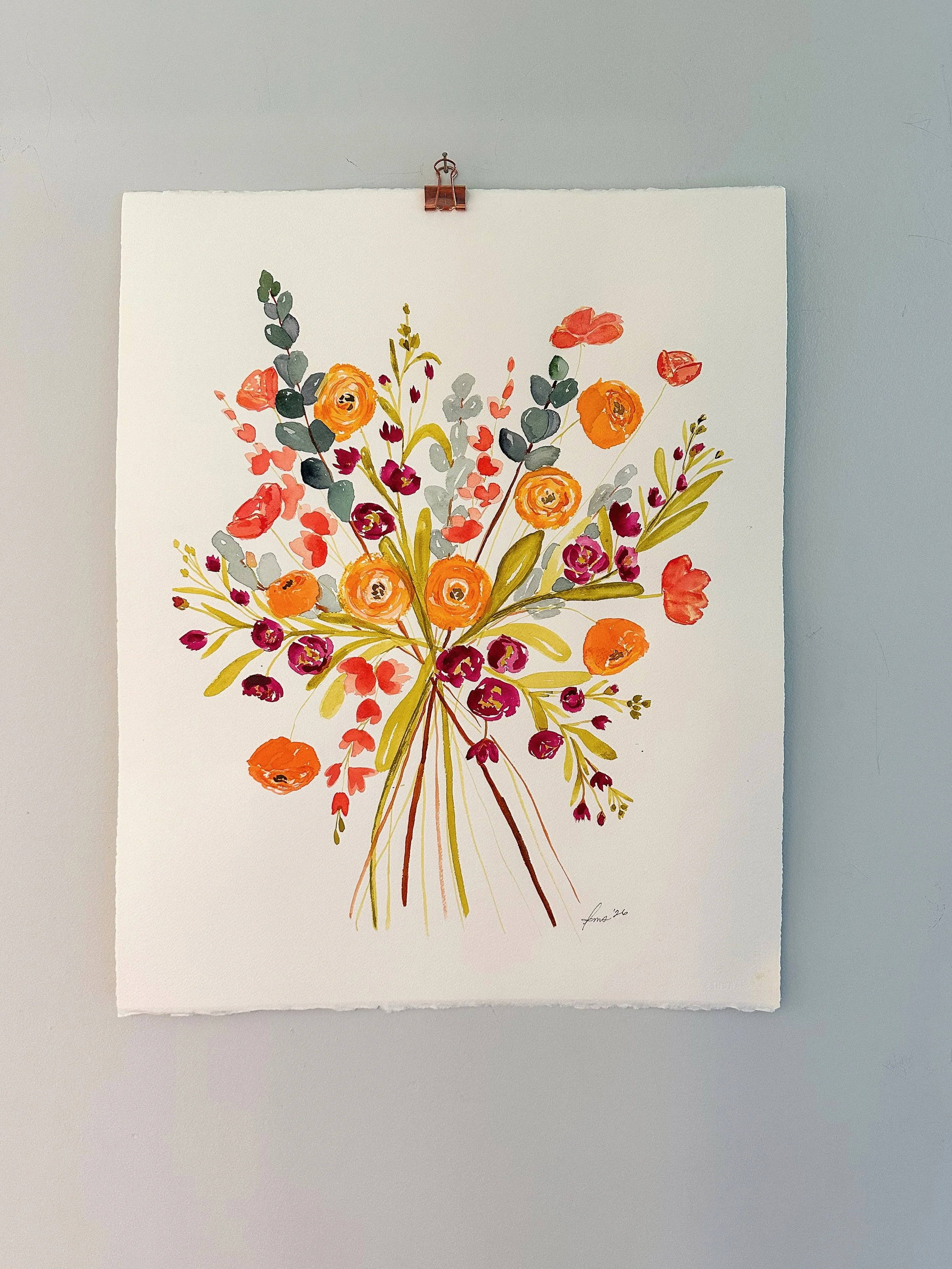 Floral Study - 16 x 20 unframed