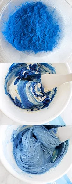 natural color food blue mixing powder