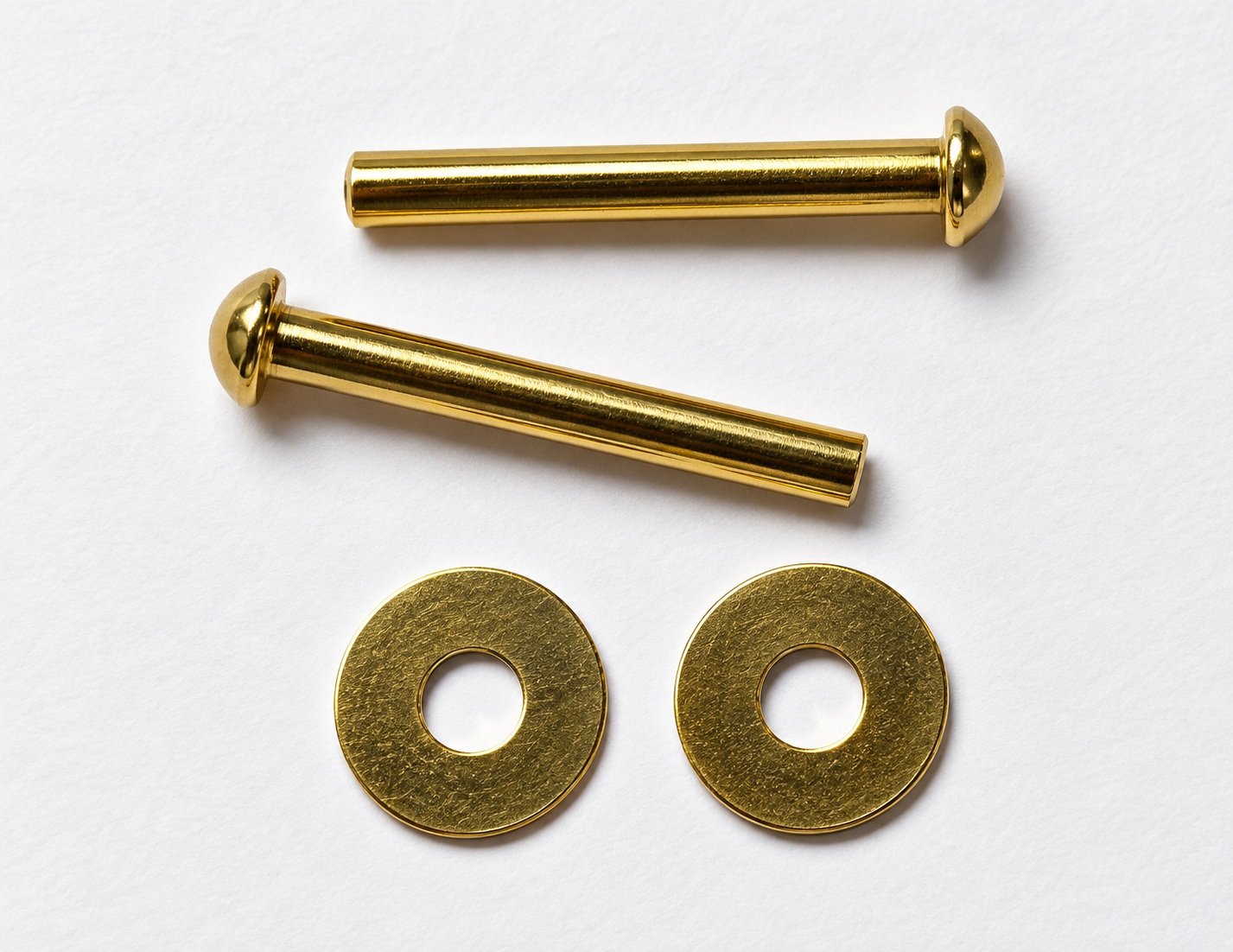 Solid Brass Rivet 3/16" Head with brass burr