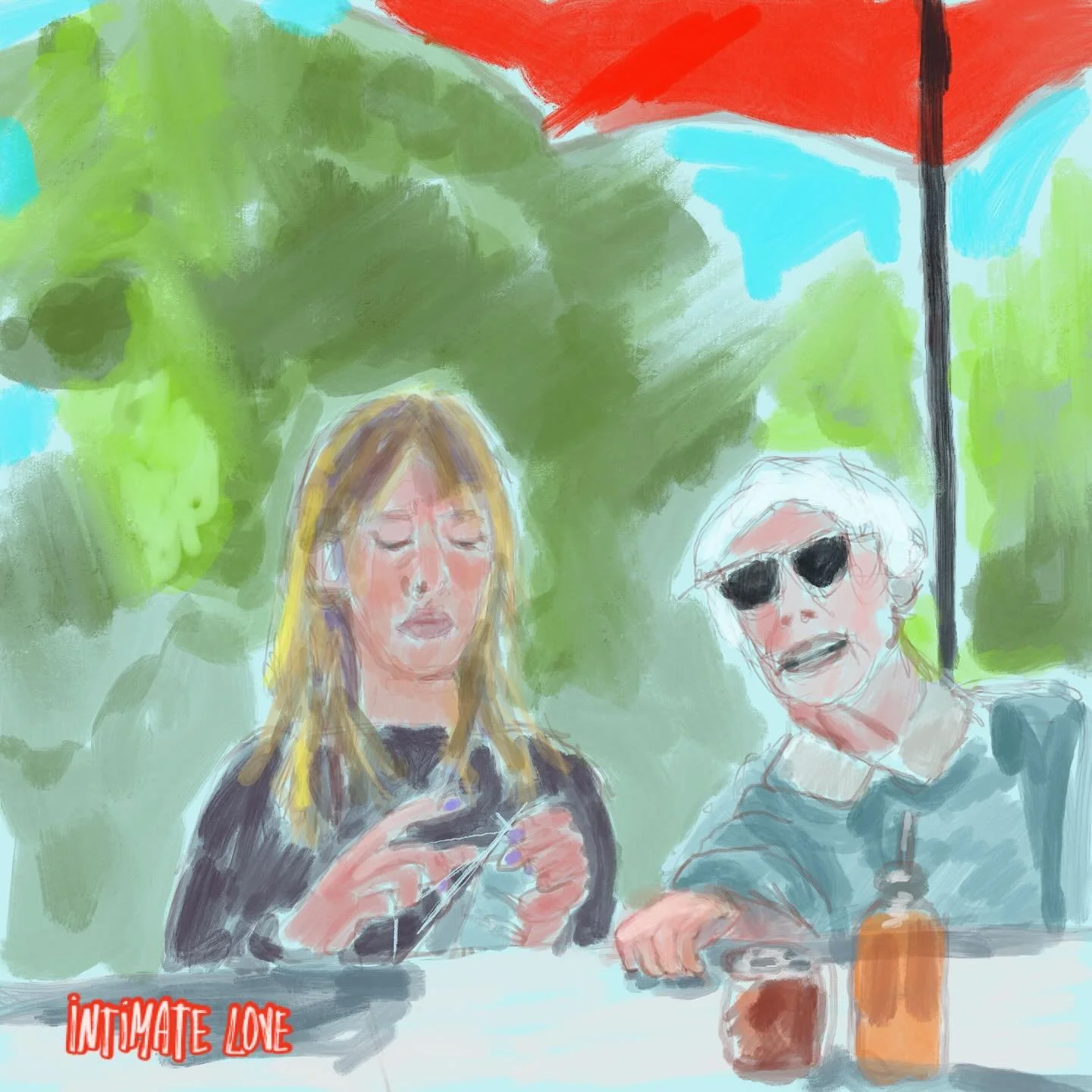 An intimate moment captured in time
Digital sketch 

#allivangruenart 
#allivangruen
#contemporaryartist
#emergingartist
#figurepainting
#nostalgia
#artforinteriors
#curatedeye
#figuration