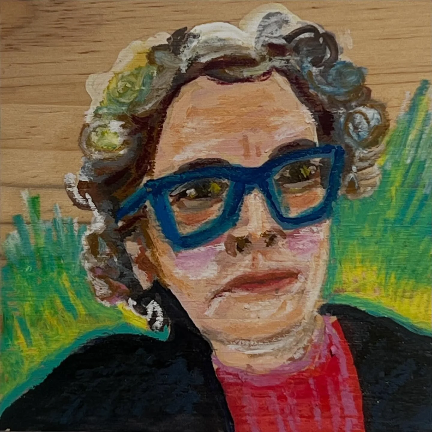 Portrait of the artist with Northern Lights

I like to have fun with my titles 

On view now at the Silk Purse Arts Centre in West Vancouver

#allivangruenart 
#allivangruen
#emergingartist
#figurepainting
#artforinteriors