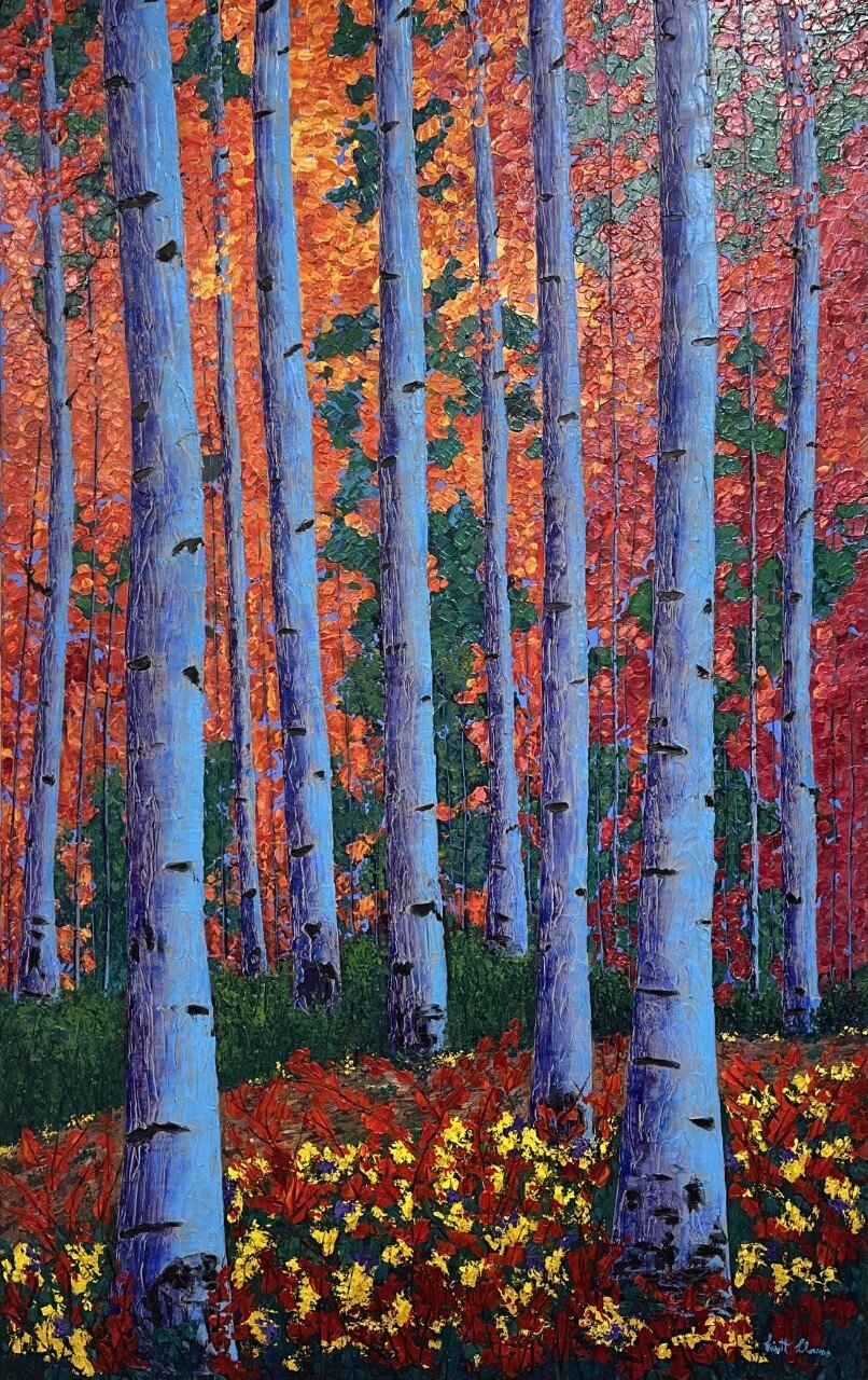 "Enchanted Forest in Blue"