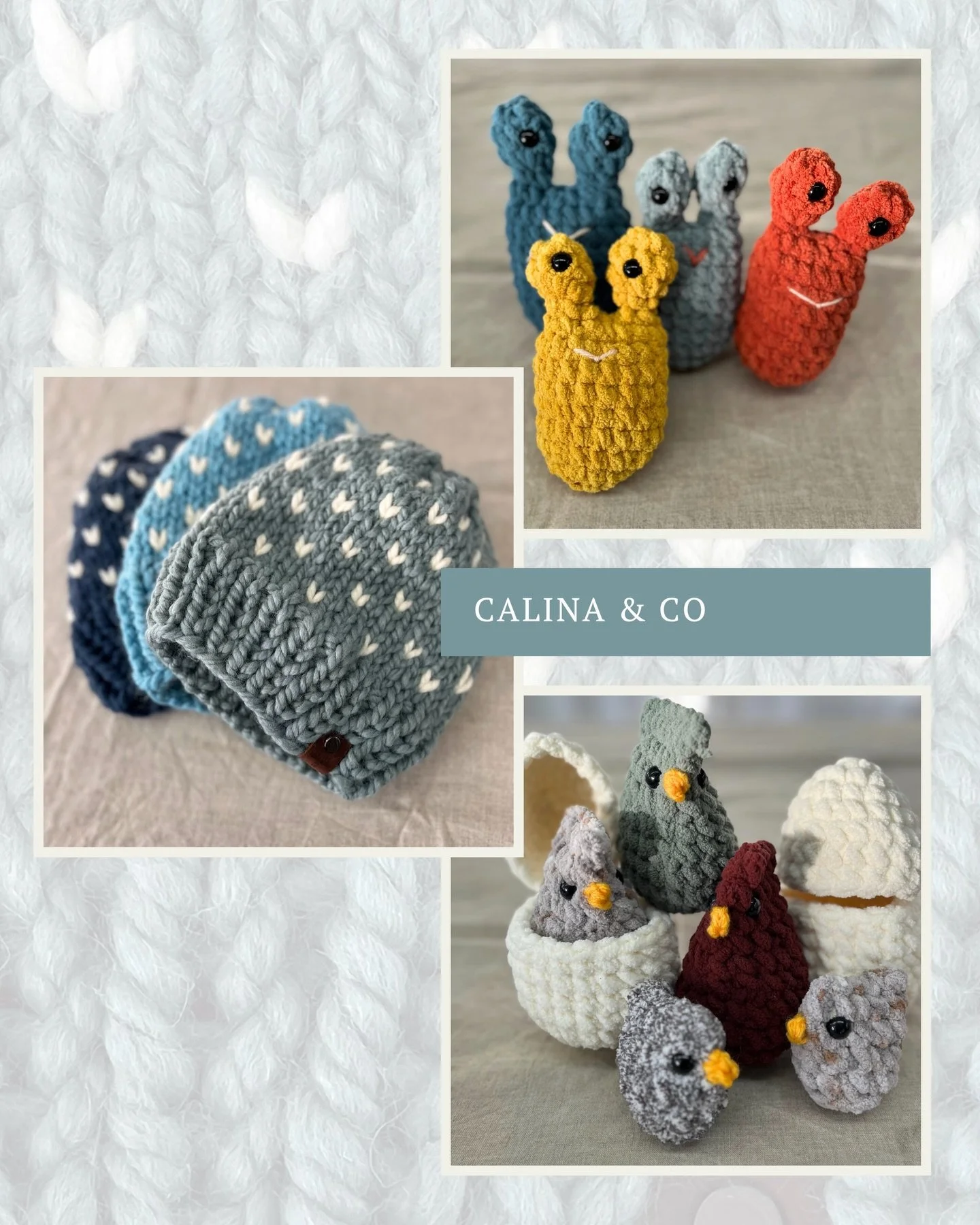 🧶 Calina Webster @calina.and.co 
⁣
𝘏𝘪 𝘐&rsquo;𝘮 𝘊𝘢𝘭𝘪𝘯𝘢! 𝘐&rsquo;𝘮 𝘢 𝘴𝘮𝘢𝘭𝘭 𝘣𝘶𝘴𝘪𝘯𝘦𝘴𝘴 𝘰𝘸𝘯𝘦𝘳, 𝘮𝘶𝘮 𝘢𝘯𝘥 𝘮𝘢𝘬𝘦𝘳. 𝘐&rsquo;𝘷𝘦 𝘣𝘦𝘦𝘯 𝘤𝘳𝘰𝘤𝘩𝘦𝘵𝘪𝘯𝘨 𝘧𝘰𝘳 𝘢𝘴 𝘭𝘰𝘯𝘨 𝘢𝘴 𝘐 𝘤𝘢𝘯 𝘳𝘦𝘮𝘦𝘮𝘣𝘦𝘳. 𝘐 ?