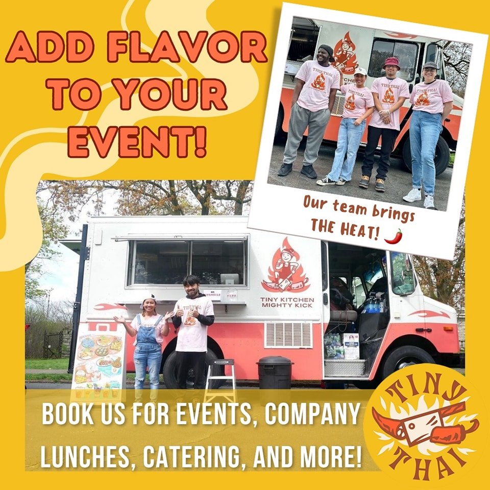 BEEP BEEP! WE BRING THE HEAT! 🔥
Planning your next event? Let Tiny Thai bring the FLAVOR right to you! 

🌶️ Company Lunches 
🌶️ Private Parties
🌶️ Festivals and MORE!

DM to book or email us at kae@tinythai.biz ! We'll see you soon!

#buffalo #fo