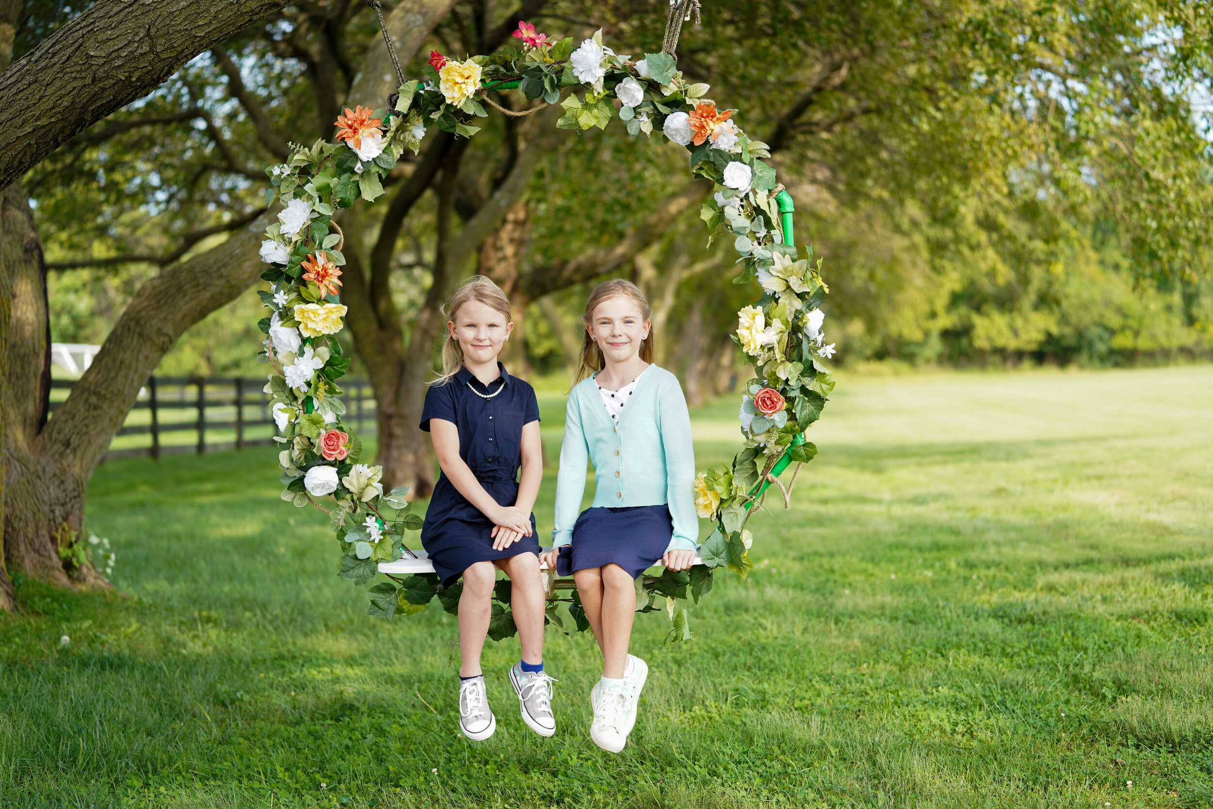 Working with a wonderful Family. I had a chance to try my new floral swing.