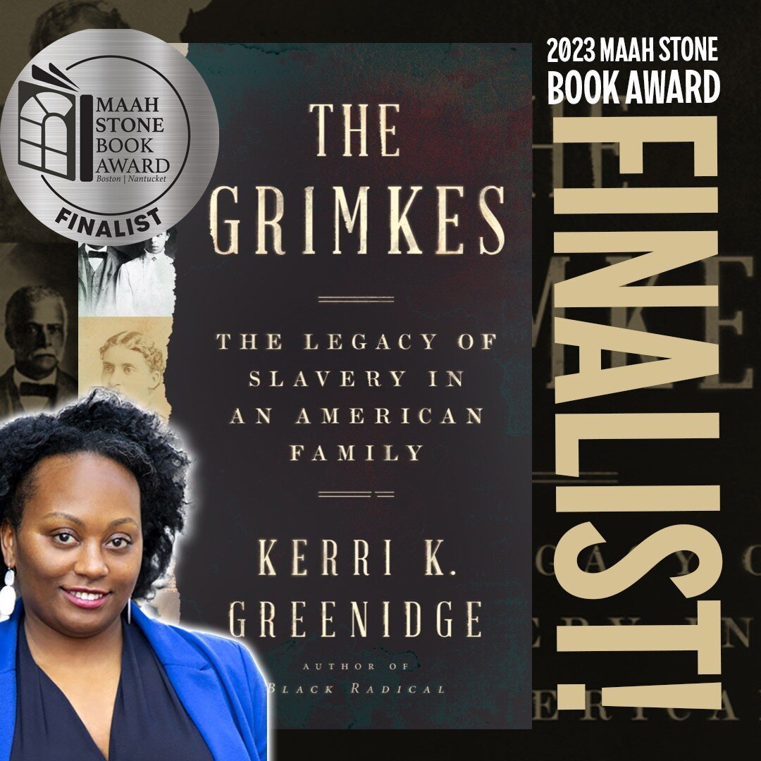 Big props to @KerriGreenidge and 'The Grimkes' on October 19th at the African Meeting House in Boston, MA! Reception @ 5:30pm(ET)/Award presentation (also live-streamed) @ 6:30pm(ET). Register now! bit.ly/maahstone23 #MAAHStone2023 @maahmuseum @w.w.n