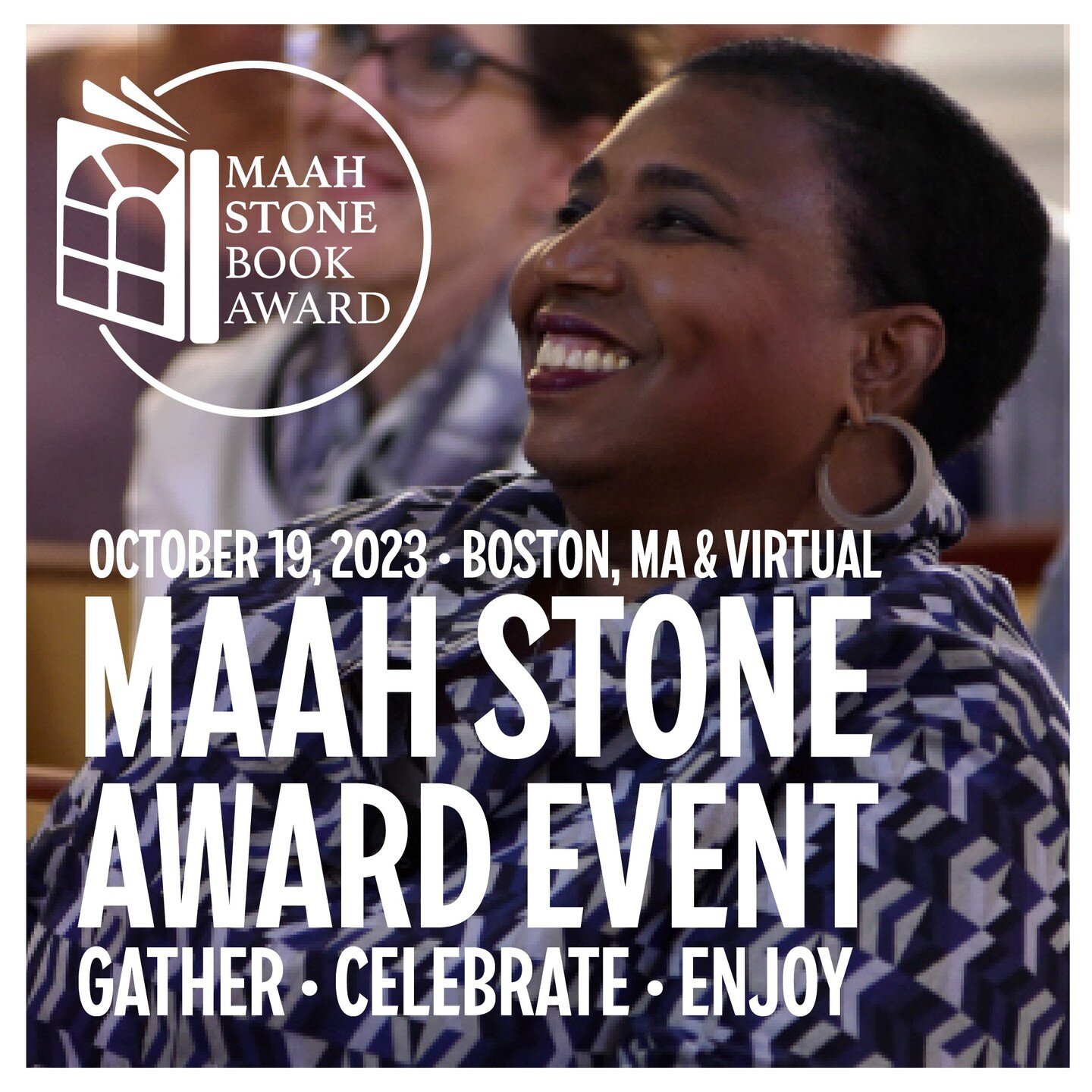 ENJOYment! Register today (link in bio) for the 2023 MAAH Stone Book Award Event - back IN-PERSON at the African Meeting House! Free signed books to the first 100 through the door. Reception @ 5:30pm/Awards presentation live-streamed at 6:30pm (ET). 