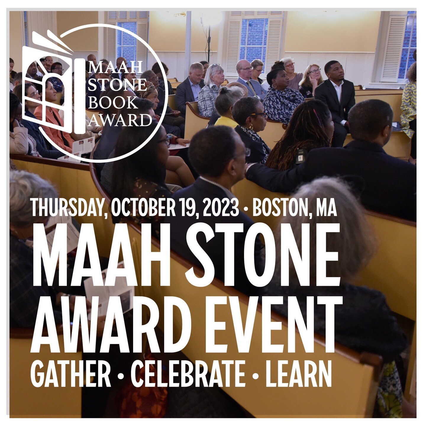 What will you LEARN at the 2023 MAAH Stone Book Award Event on October 19th? Register today to find out! In-person reception at the African Meeting House @ 5:30pm; Awards presentation (also live-streamed) at 6:30pm (ET). bit.ly/maahstone23 @maahmuseu